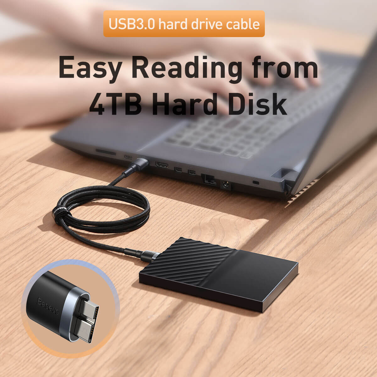 Cable Micro-B USB 1mts Baseus
