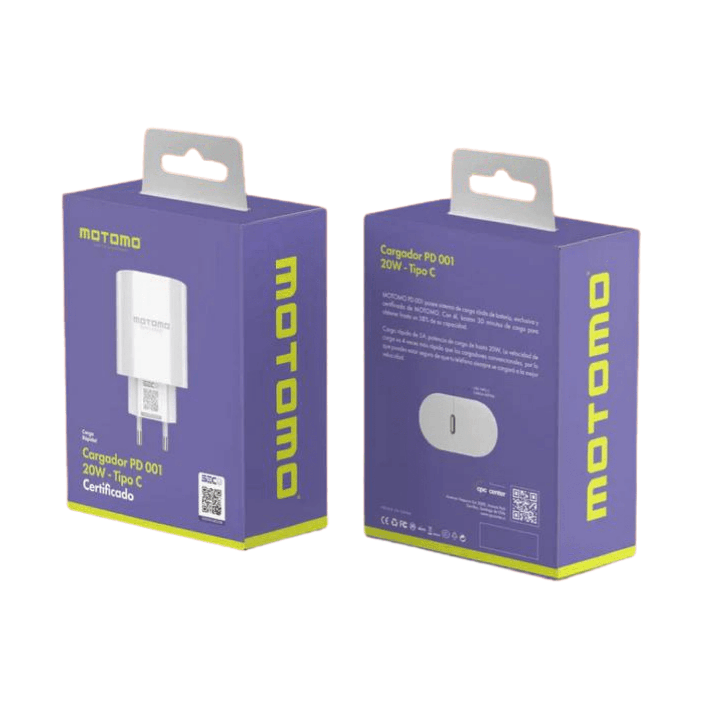 CARGADOR USB C 20W PD001 BLANCO