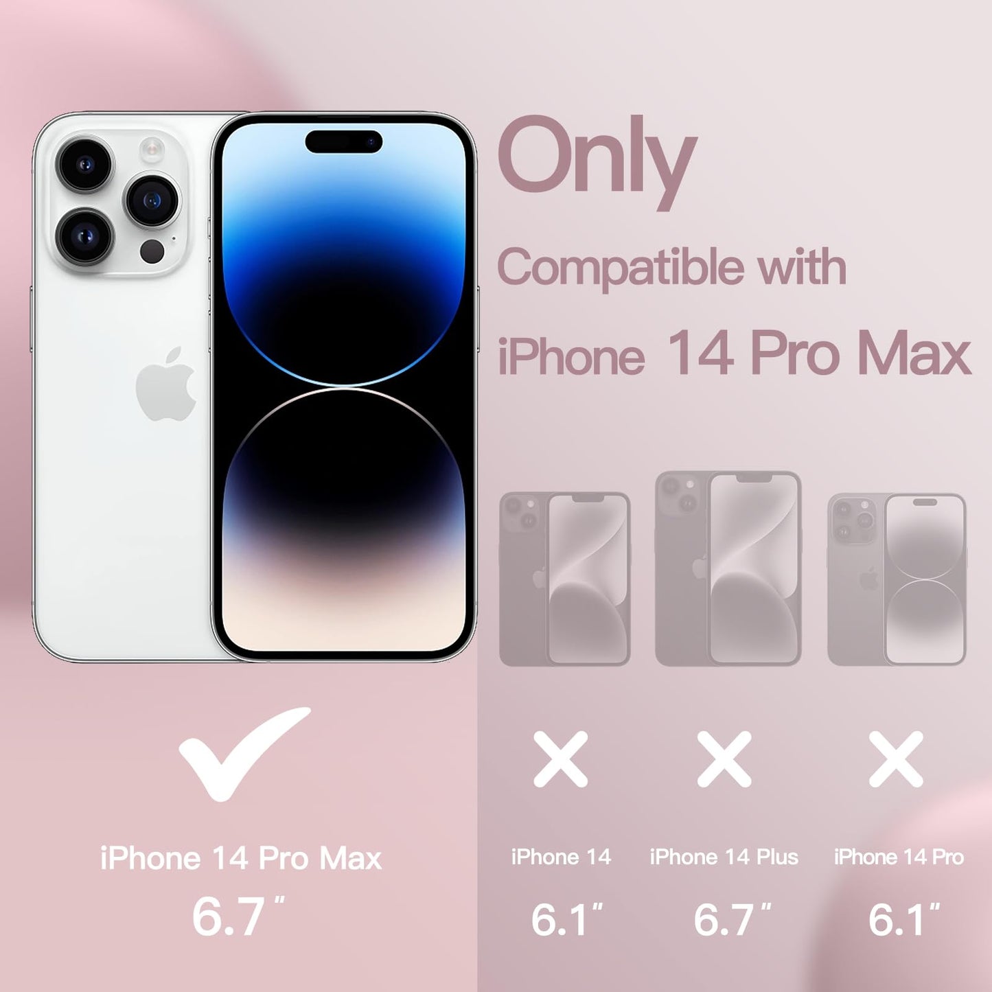 Funda Silicona para iPhone 14 Pro MAX 6.7 Pulgadas, Protectora de Cuerpo Completo con Tacto Suave y Sedoso, Antigolpes Carcasa con Forro de Microfibra (Negro)