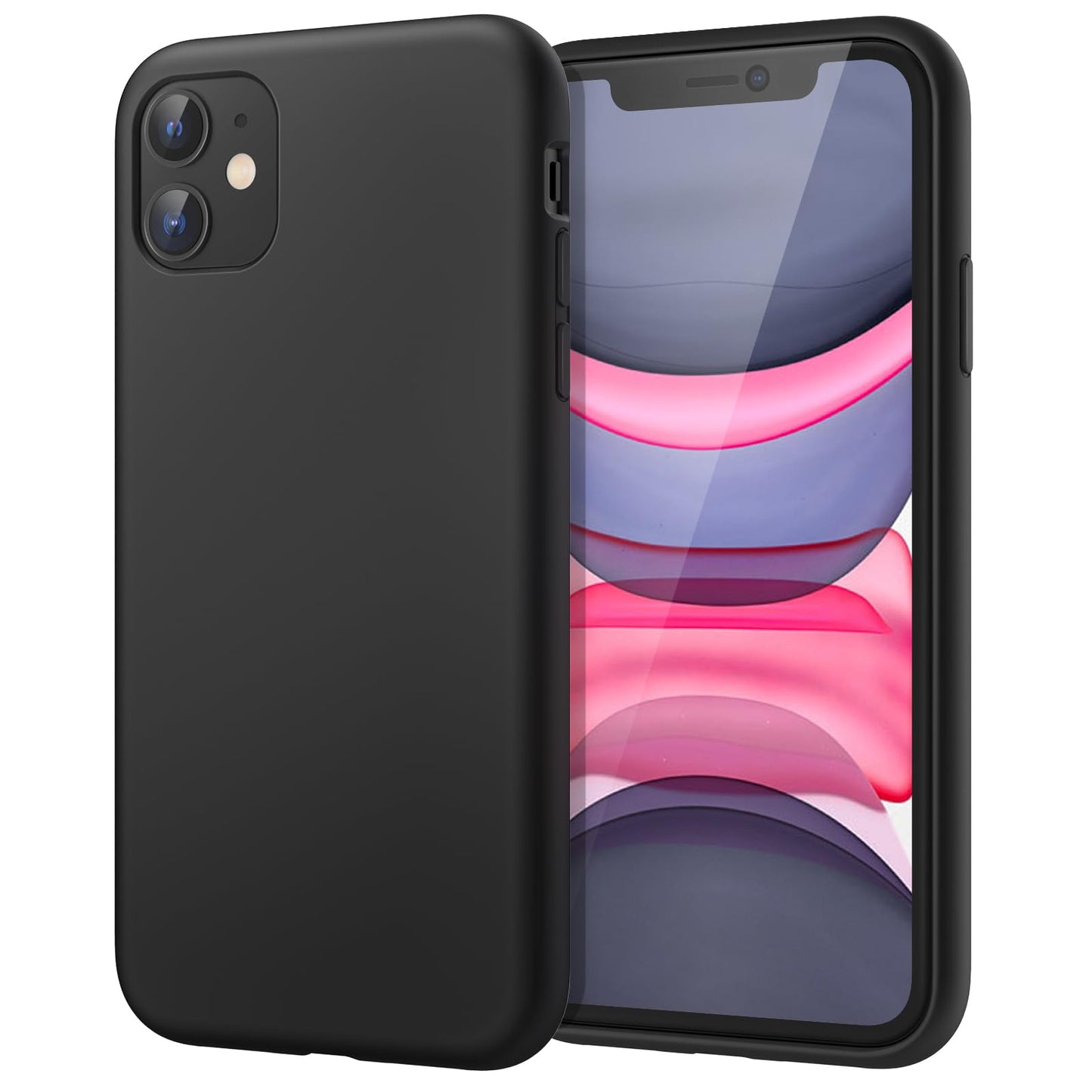 Funda de Silicona para iPhone 11 6.1 Pulgadas, Sedoso-Tacto Suave, Carcasa de Cubierta a Prueba de Golpes con Forro de Microfibra (Azul Claro)