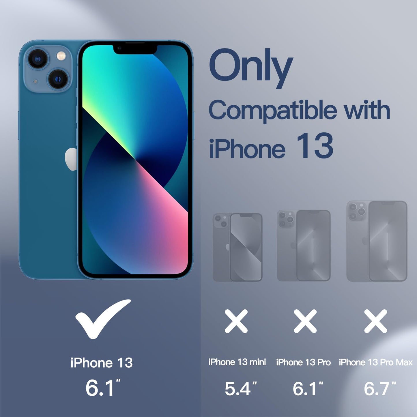 Funda Silicona para iPhone 13 6,1 Pulgadas, Protectora de Cuerpo Completo con Tacto Suave y Sedoso, Antigolpes Carcasa con Forro de Microfibra (Negro)