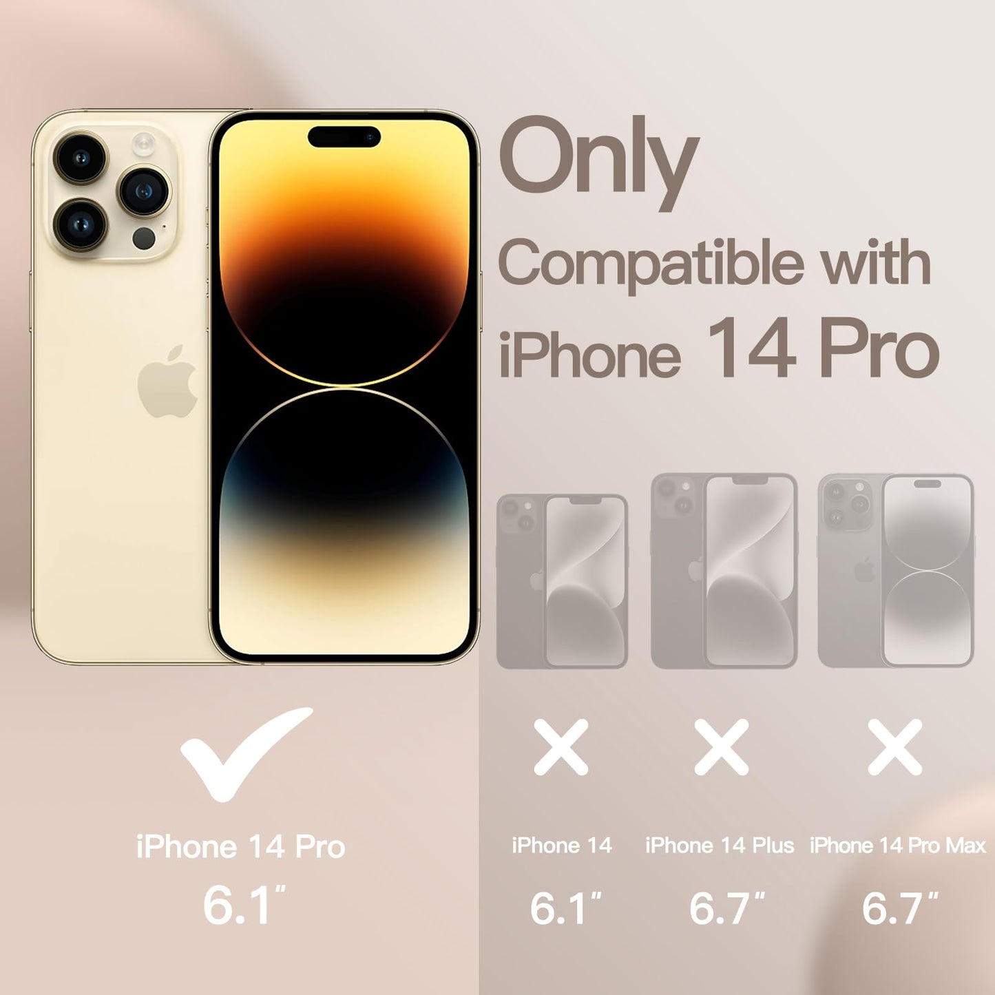 Funda Silicona para iPhone 14 Pro 6.1 Pulgadas, Protectora de Cuerpo Completo con Tacto Suave y Sedoso, Antigolpes Carcasa con Forro de Microfibra (Negro)