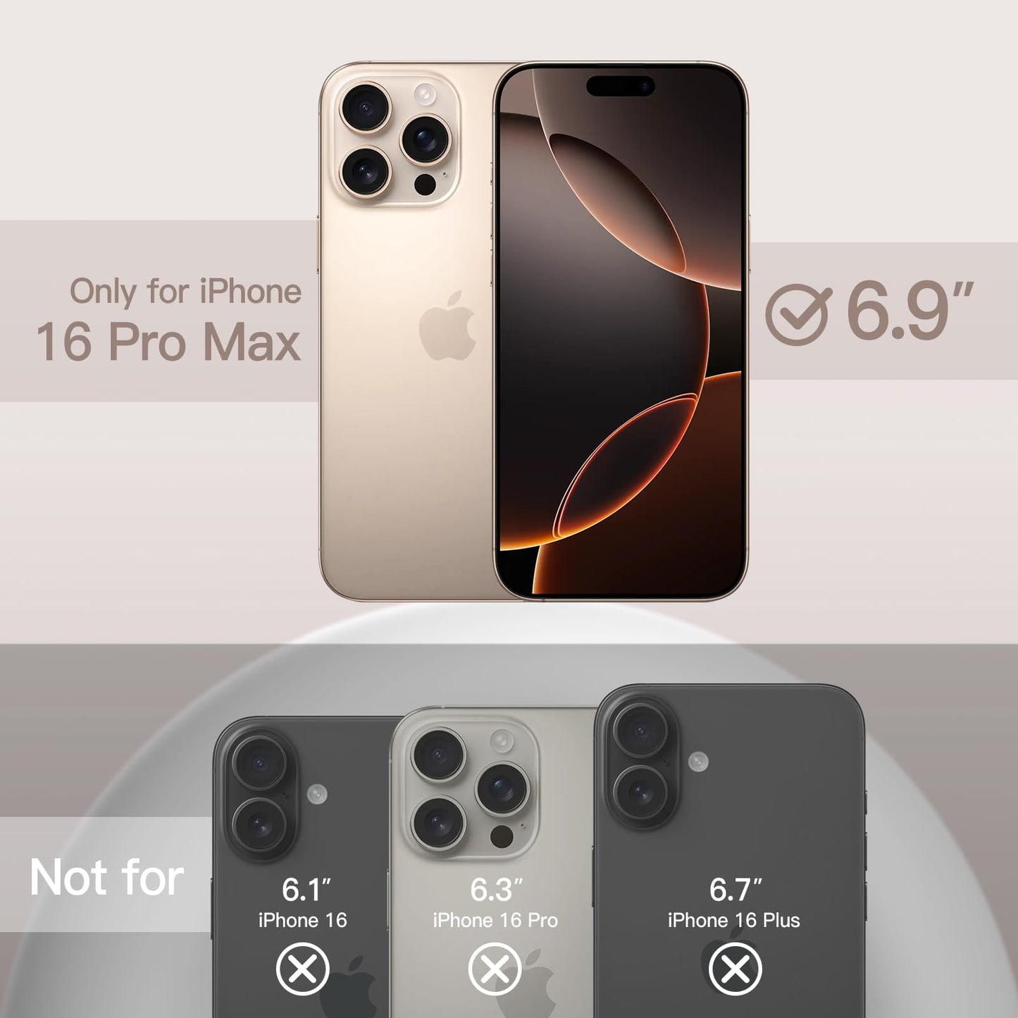 Funda Silicona Líquido para iPhone 16 Pro MAX 6.9 Pulgadas, Protectora de Cuerpo Completo con Tacto Suave y Sedoso, Carcasa Anti-Arañazos con Forro de Microfibra (Negro)