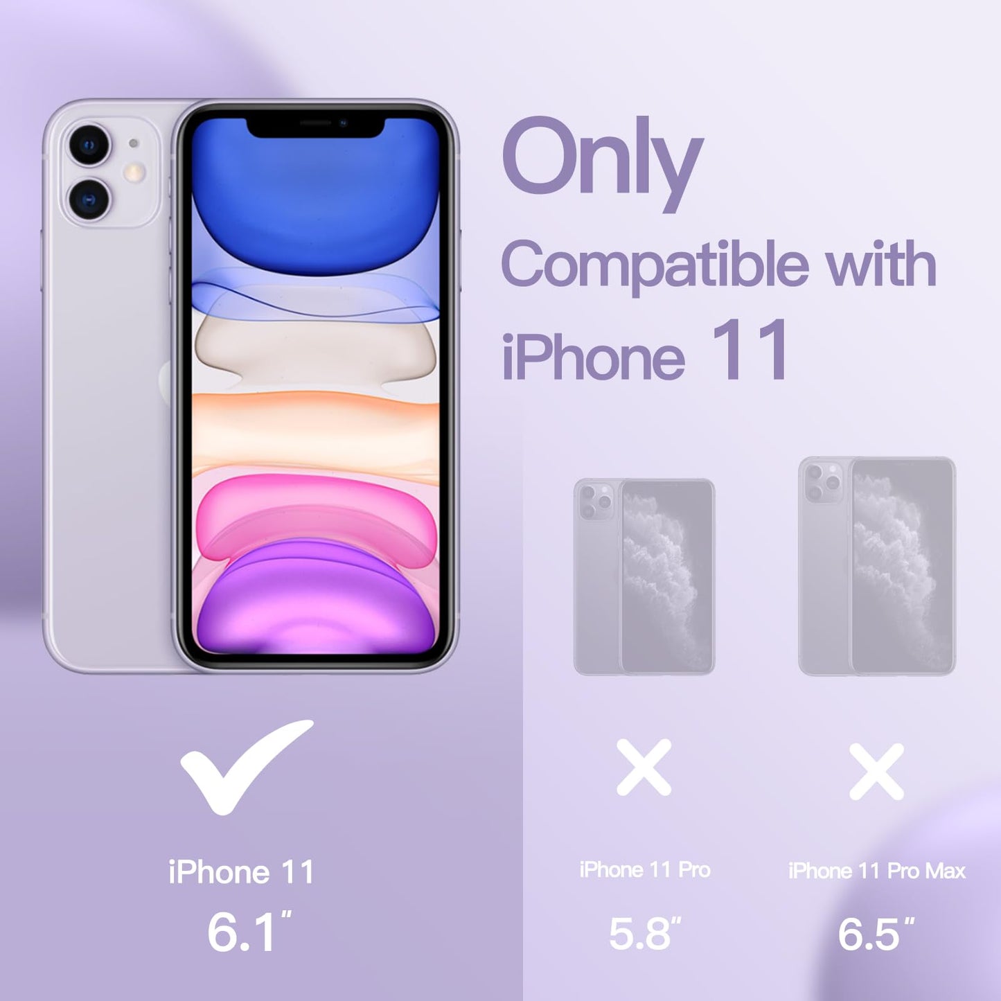 Funda de Silicona para iPhone 11 6.1 Pulgadas, Sedoso-Tacto Suave, Carcasa de Cubierta a Prueba de Golpes con Forro de Microfibra (Azul Claro)
