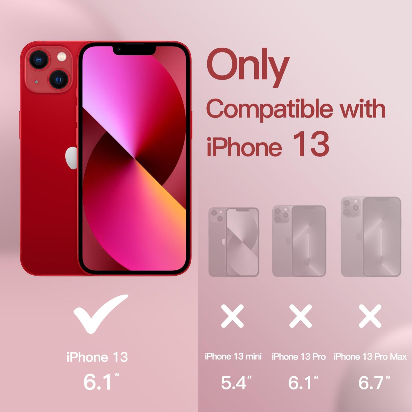 Funda Silicona para iPhone 13 6,1 Pulgadas, Protectora de Cuerpo Completo con Tacto Suave y Sedoso, Antigolpes Carcasa con Forro de Microfibra (Negro)