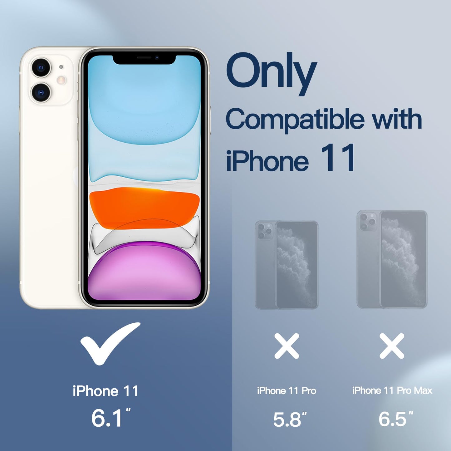 Funda de Silicona para iPhone 11 6.1 Pulgadas, Sedoso-Tacto Suave, Carcasa de Cubierta a Prueba de Golpes con Forro de Microfibra (Azul Claro)