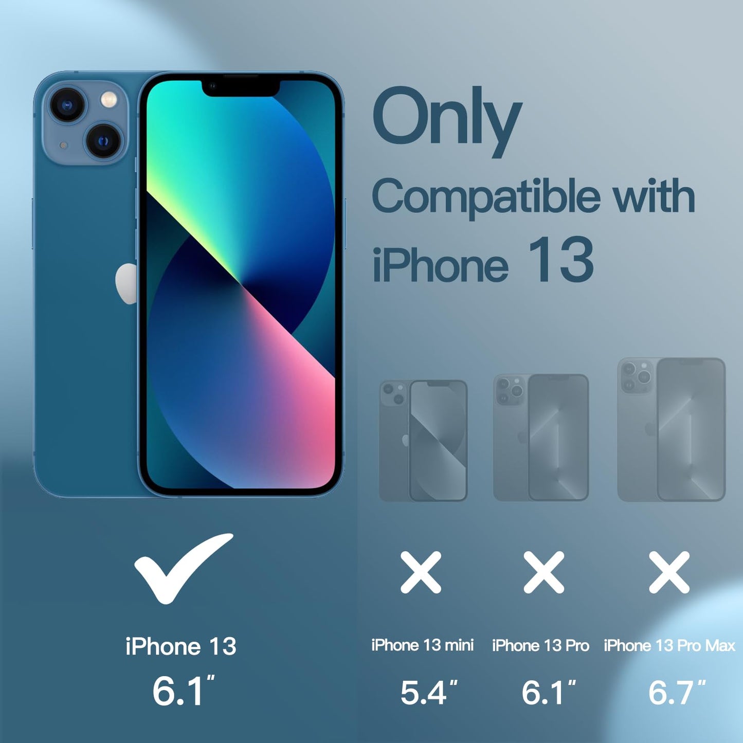 Funda Silicona para iPhone 13 6,1 Pulgadas, Protectora de Cuerpo Completo con Tacto Suave y Sedoso, Antigolpes Carcasa con Forro de Microfibra (Negro)