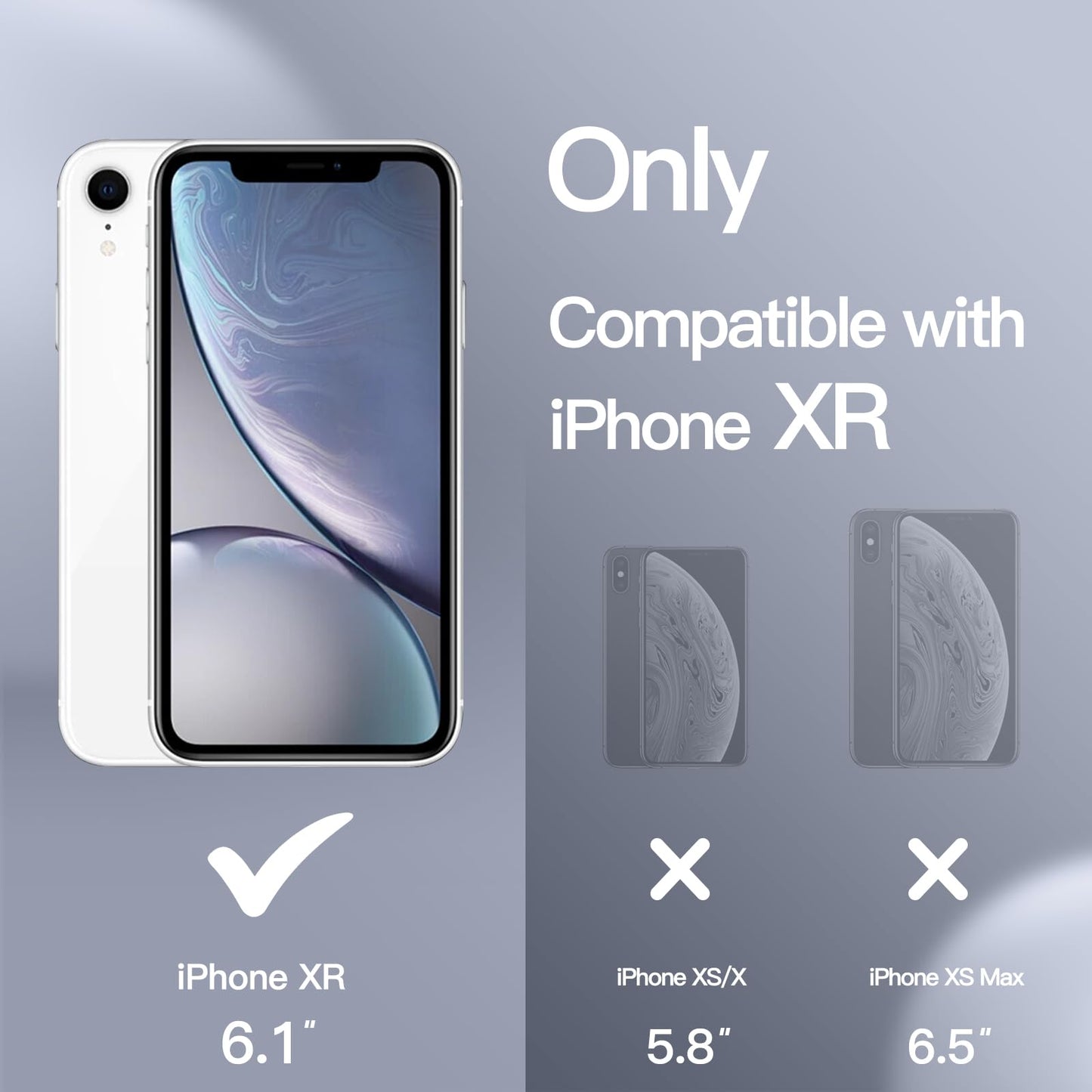 Funda de Silicona para iPhone XR, 6,1", Sedoso-Tacto Suave, Cubierta a Prueba de Golpes con Forro de Microfibra (Negro)