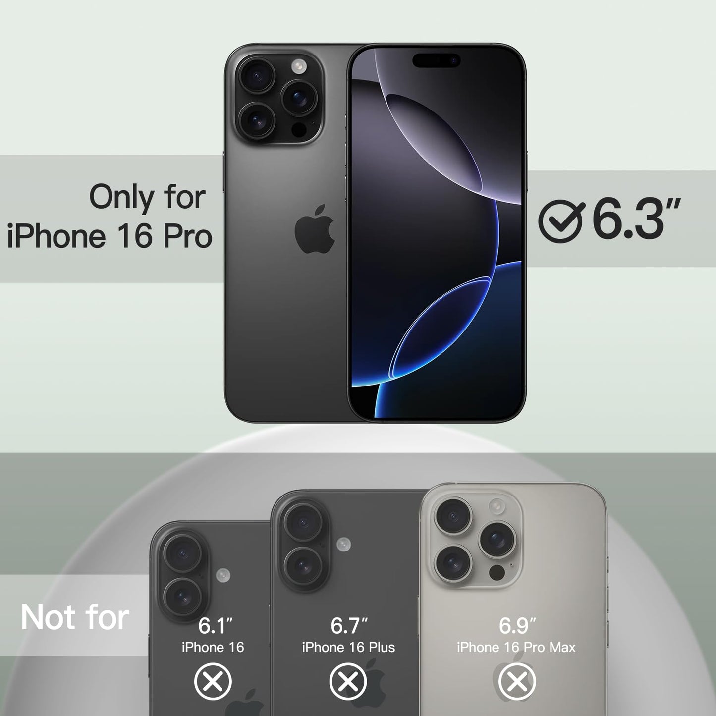 Funda Silicona Líquido para iPhone 16 Pro 6.3 Pulgadas, Protectora de Cuerpo Completo con Tacto Suave y Sedoso, Carcasa Anti-Arañazos con Forro de Microfibra (Negro)