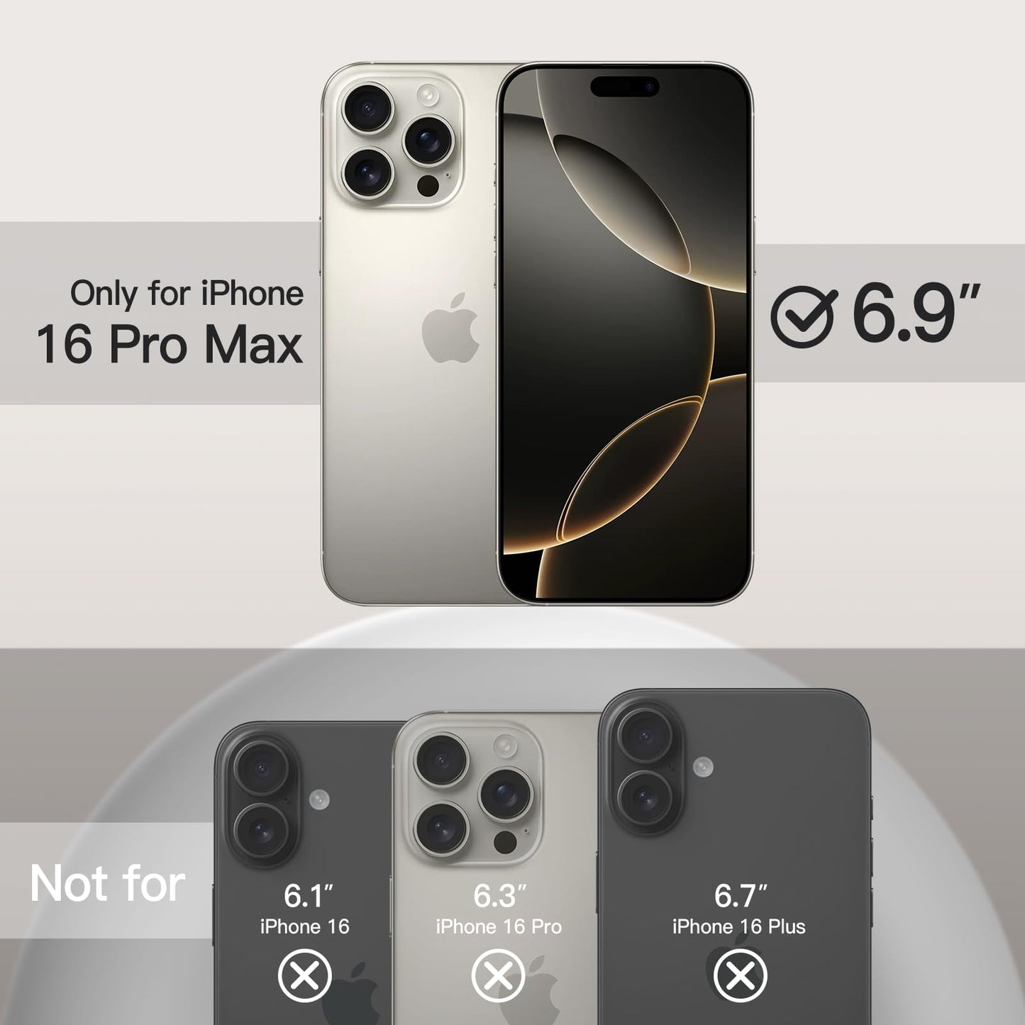 Funda Silicona Líquido para iPhone 16 Pro MAX 6.9 Pulgadas, Protectora de Cuerpo Completo con Tacto Suave y Sedoso, Carcasa Anti-Arañazos con Forro de Microfibra (Negro)