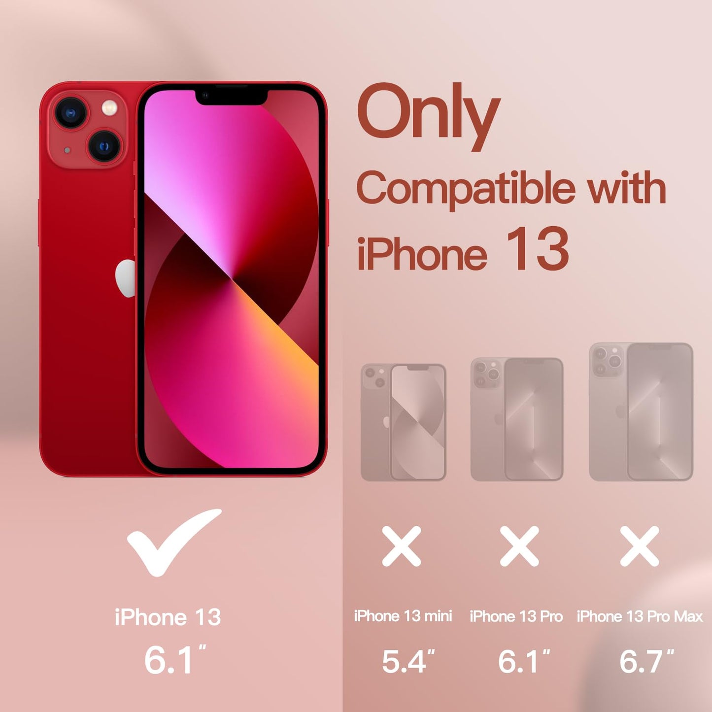 Funda Silicona para iPhone 13 6,1 Pulgadas, Protectora de Cuerpo Completo con Tacto Suave y Sedoso, Antigolpes Carcasa con Forro de Microfibra (Negro)