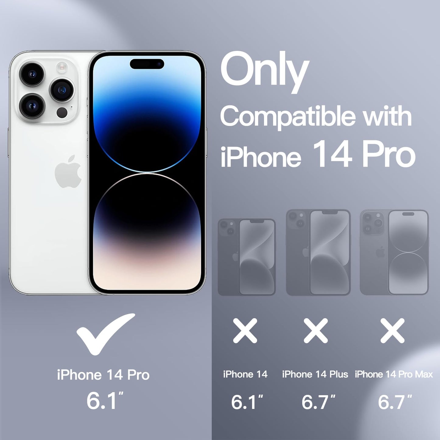 Funda Silicona para iPhone 14 Pro 6.1 Pulgadas, Protectora de Cuerpo Completo con Tacto Suave y Sedoso, Antigolpes Carcasa con Forro de Microfibra (Negro)