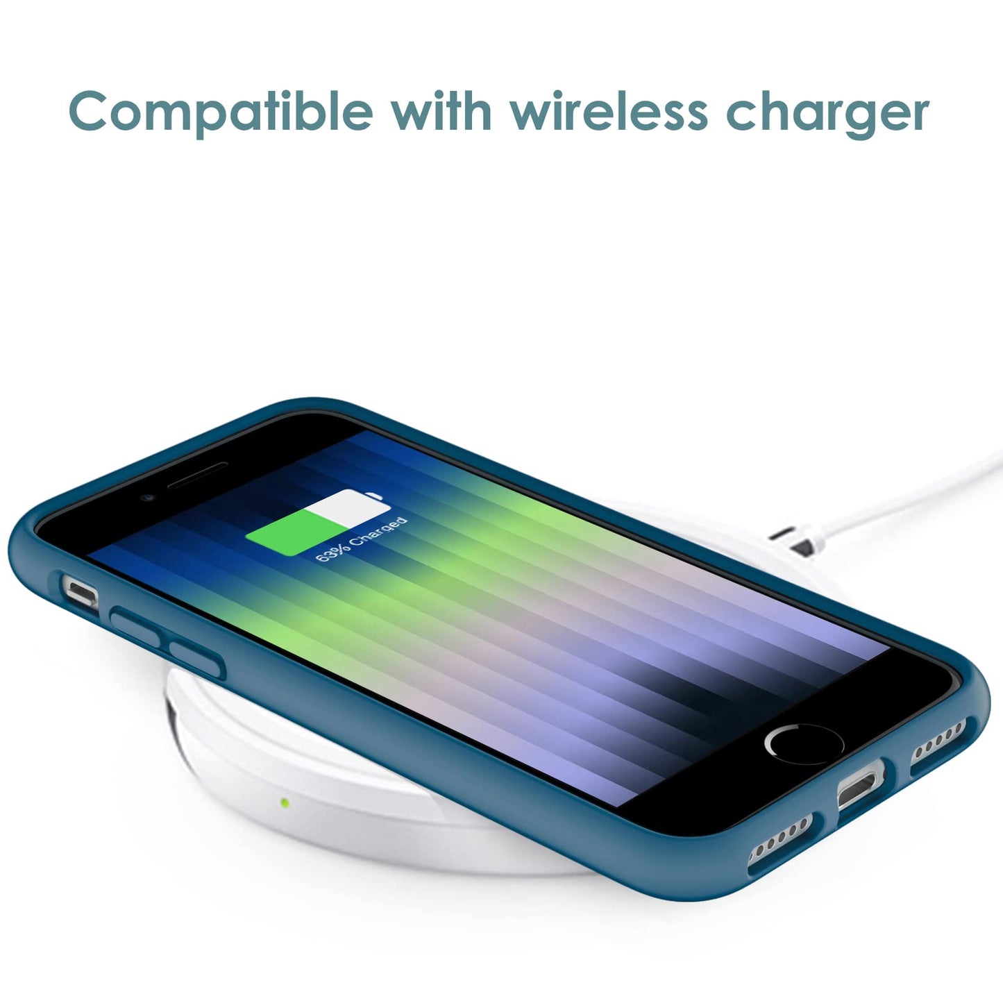 Funda de Silicona para iPhone SE 2022/2020 4,7 Pulgadas, Carcasa Protectora con Tacto Suave y Sedoso, Cubierta a Prueba de Golpes con Forro de Microfibra (Negro)