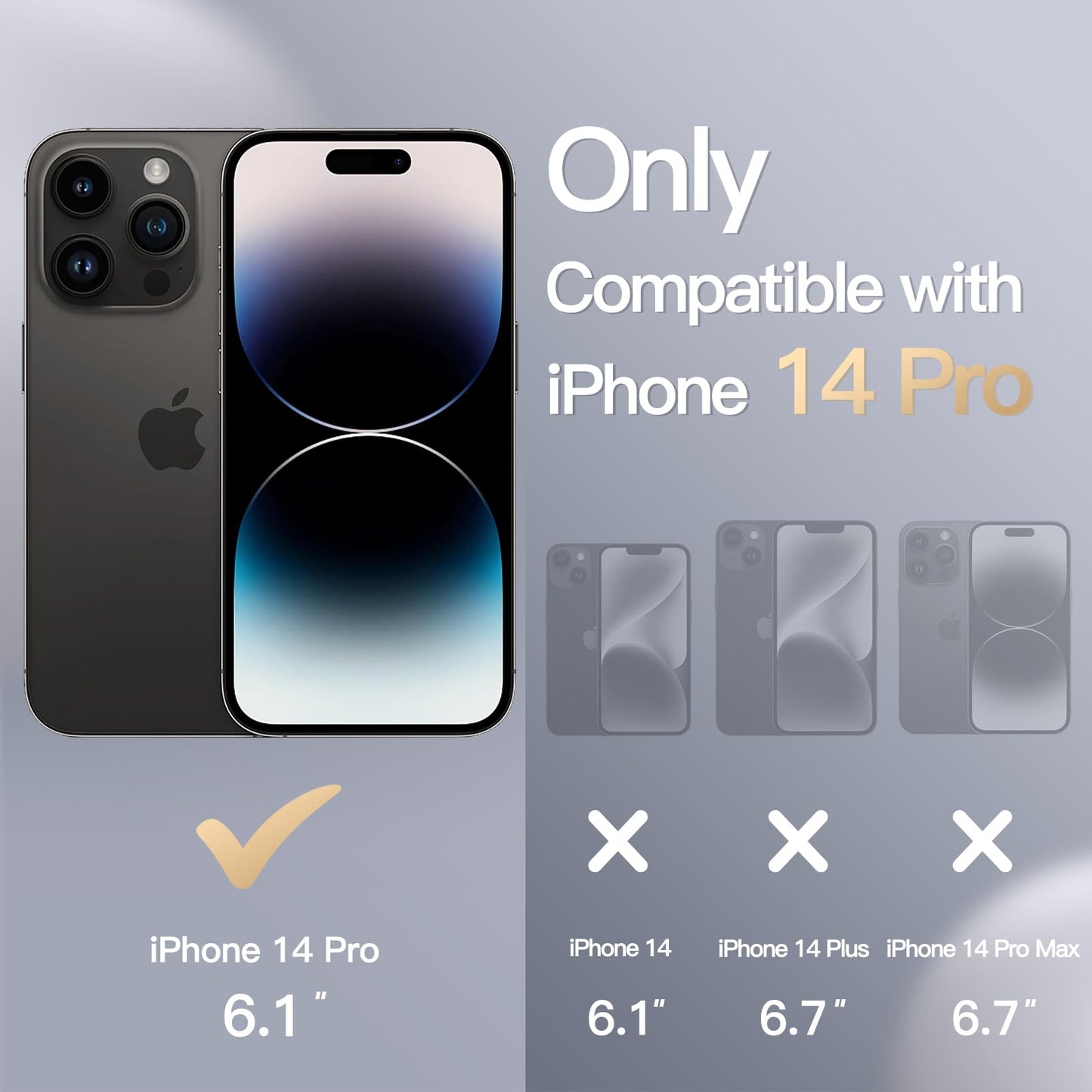 Funda Silicona para iPhone 14 Pro 6.1 Pulgadas, Protectora de Cuerpo Completo con Tacto Suave y Sedoso, Antigolpes Carcasa con Forro de Microfibra (Negro)