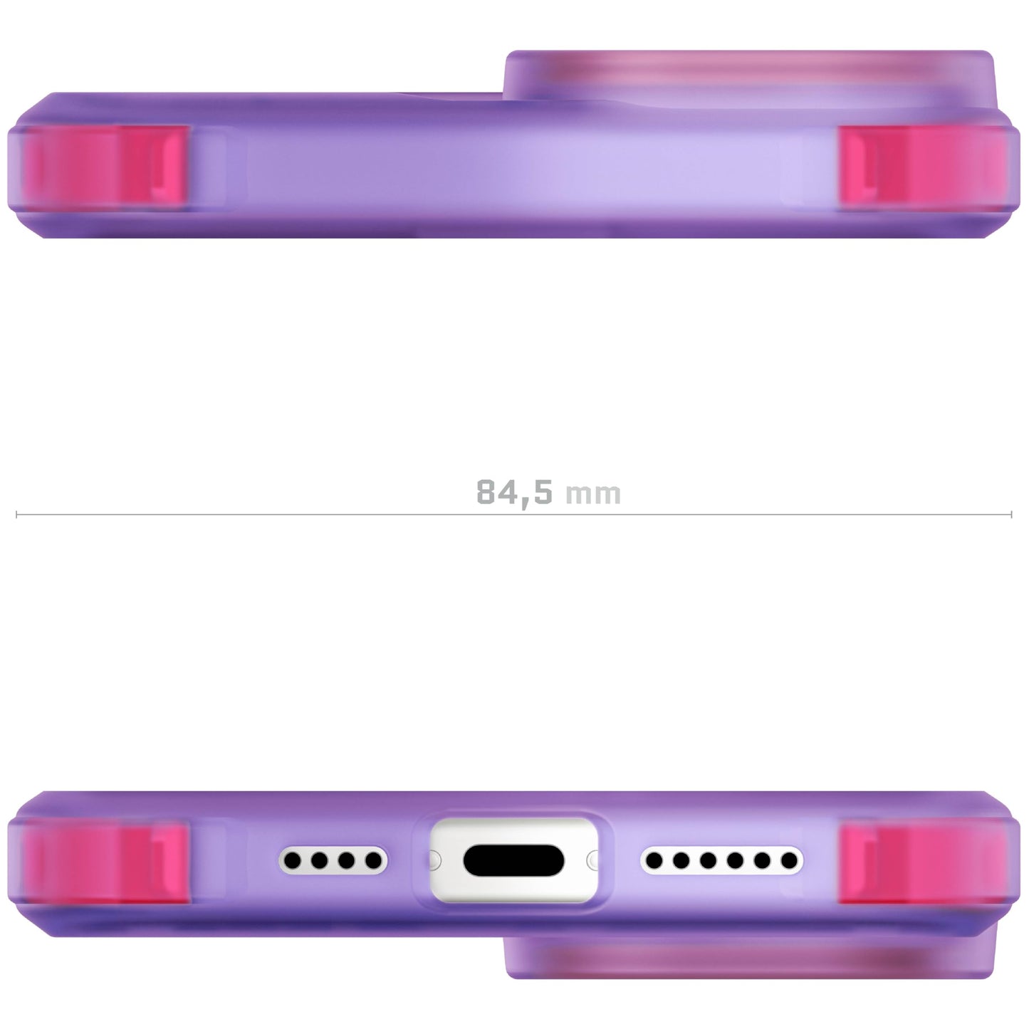 Ghostek - Funda transparente para iPhone 15, compatible con Apple MagSafe, Silicone Fusion, funda delgada a prueba de golpes (6.1 pulgadas, transparente)