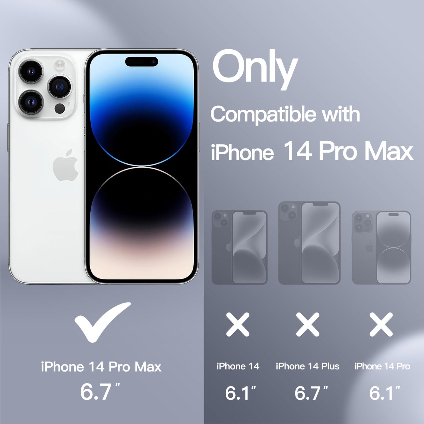 Funda Silicona para iPhone 14 Pro MAX 6.7 Pulgadas, Protectora de Cuerpo Completo con Tacto Suave y Sedoso, Antigolpes Carcasa con Forro de Microfibra (Negro)