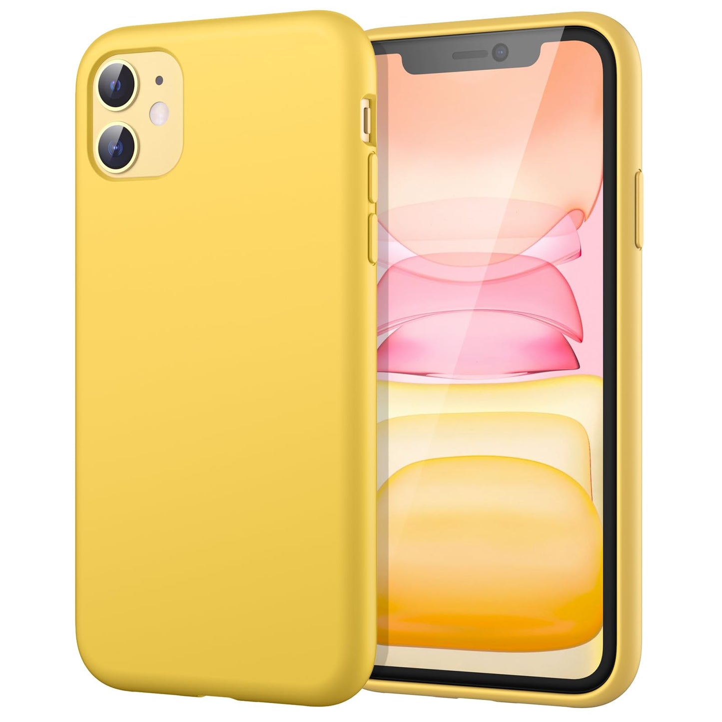 Funda de Silicona para iPhone 11 6.1 Pulgadas, Sedoso-Tacto Suave, Carcasa de Cubierta a Prueba de Golpes con Forro de Microfibra (Azul Claro)