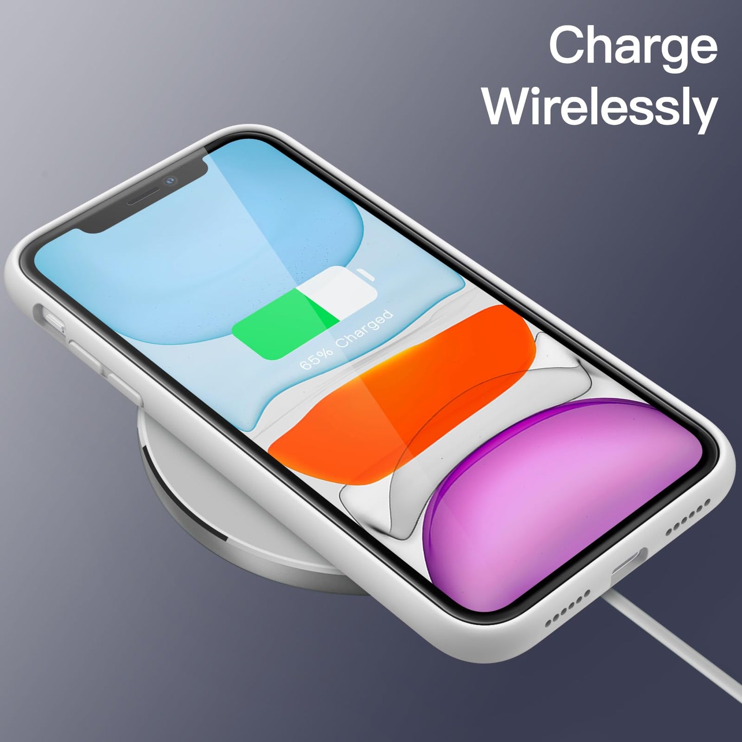 Funda de Silicona para iPhone 11 6.1 Pulgadas, Sedoso-Tacto Suave, Carcasa de Cubierta a Prueba de Golpes con Forro de Microfibra (Azul Claro)