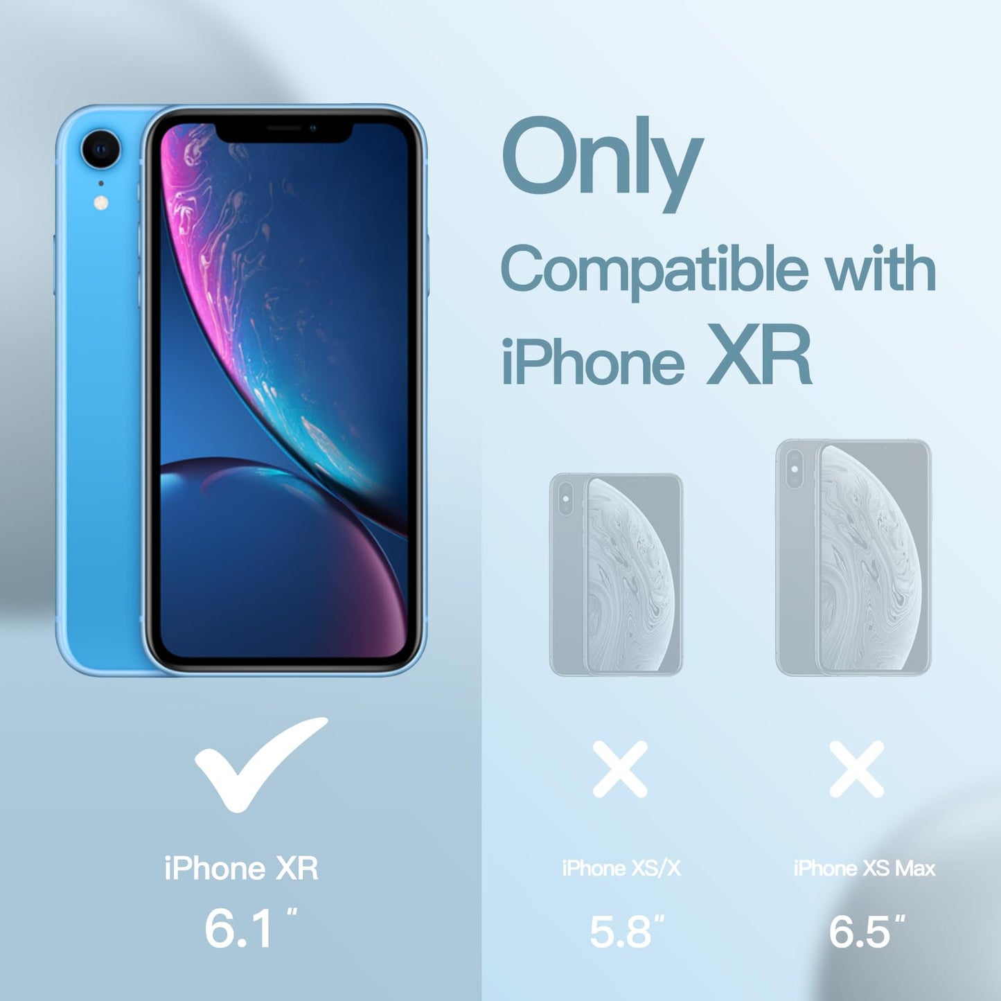 Funda de Silicona para iPhone XR, 6,1", Sedoso-Tacto Suave, Cubierta a Prueba de Golpes con Forro de Microfibra (Negro)