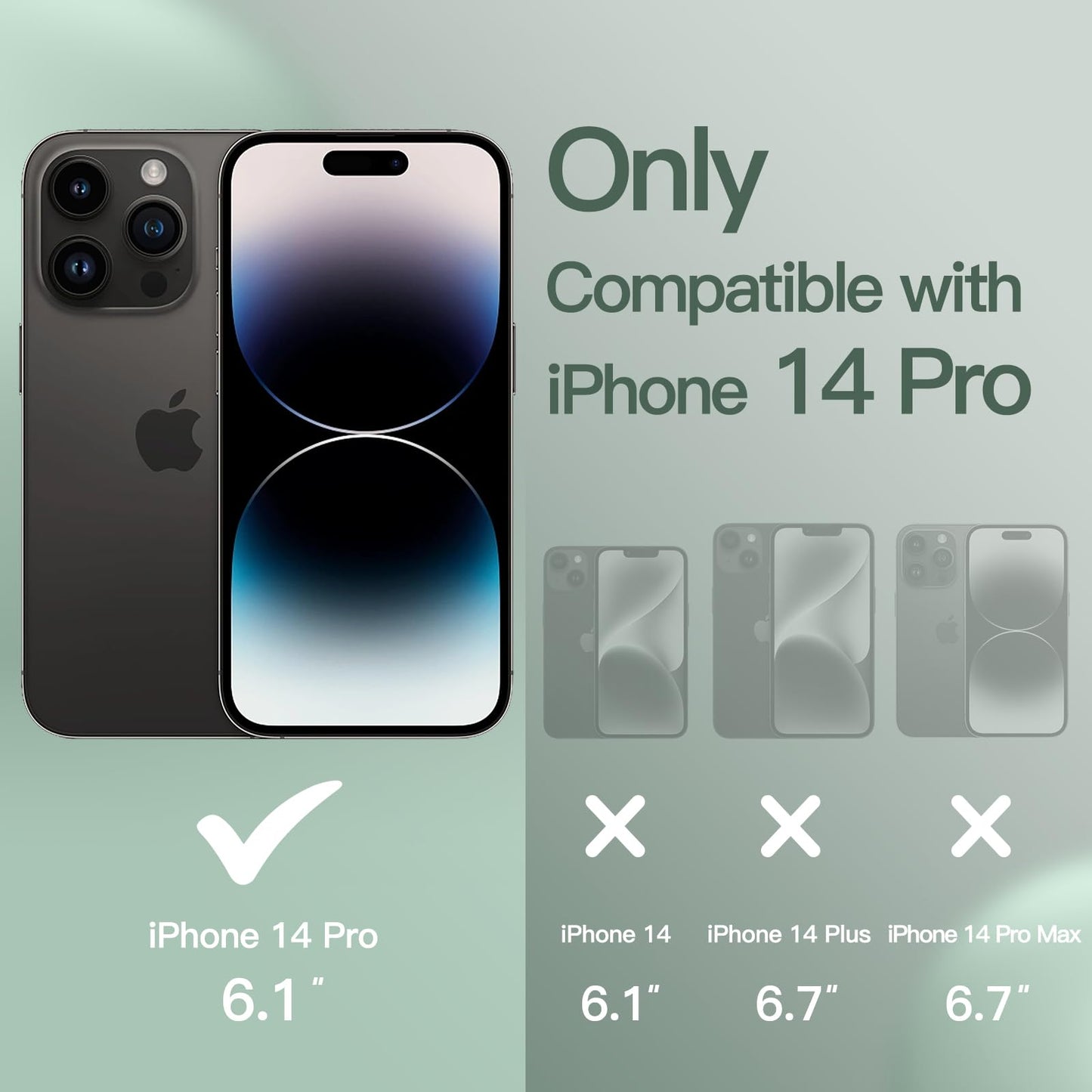 Funda Silicona para iPhone 14 Pro 6.1 Pulgadas, Protectora de Cuerpo Completo con Tacto Suave y Sedoso, Antigolpes Carcasa con Forro de Microfibra (Negro)