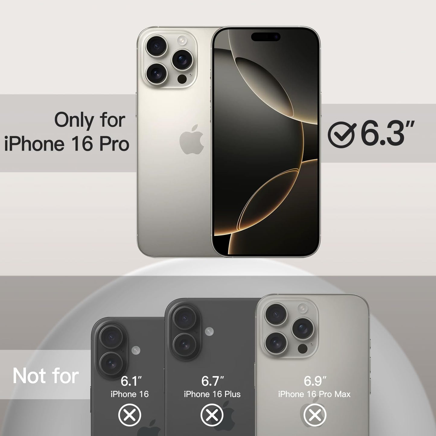 Funda Silicona Líquido para iPhone 16 Pro 6.3 Pulgadas, Protectora de Cuerpo Completo con Tacto Suave y Sedoso, Carcasa Anti-Arañazos con Forro de Microfibra (Negro)