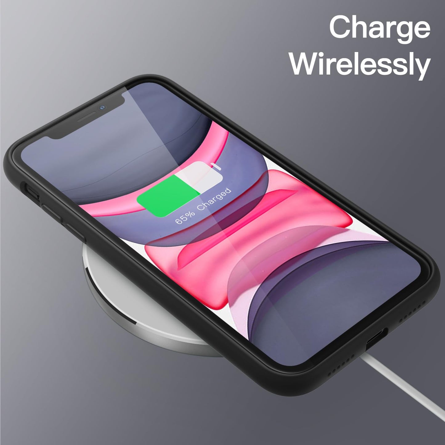 Funda de Silicona para iPhone 11 6.1 Pulgadas, Sedoso-Tacto Suave, Carcasa de Cubierta a Prueba de Golpes con Forro de Microfibra (Azul Claro)
