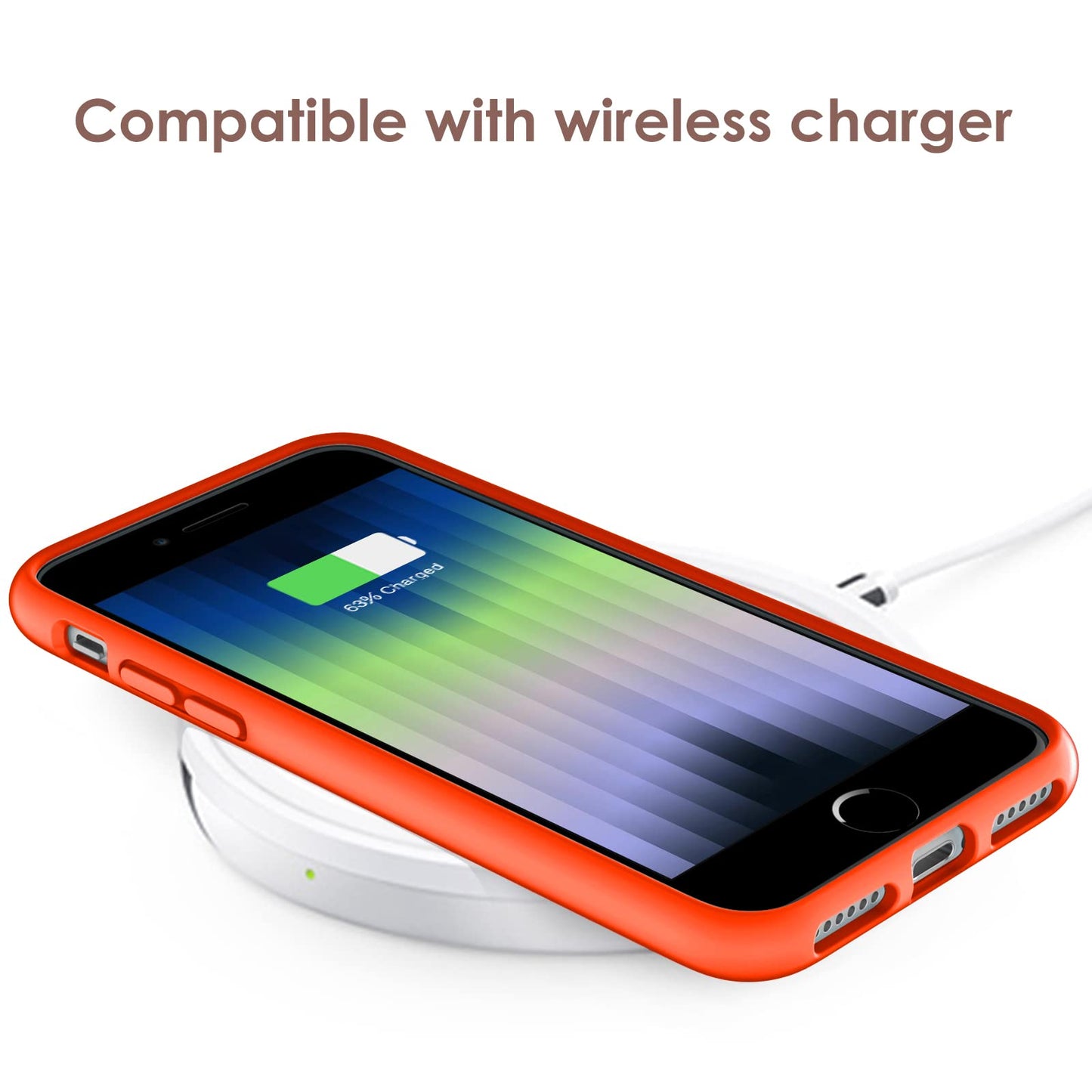 Funda de Silicona para iPhone SE 2022/2020 4,7 Pulgadas, Carcasa Protectora con Tacto Suave y Sedoso, Cubierta a Prueba de Golpes con Forro de Microfibra (Negro)