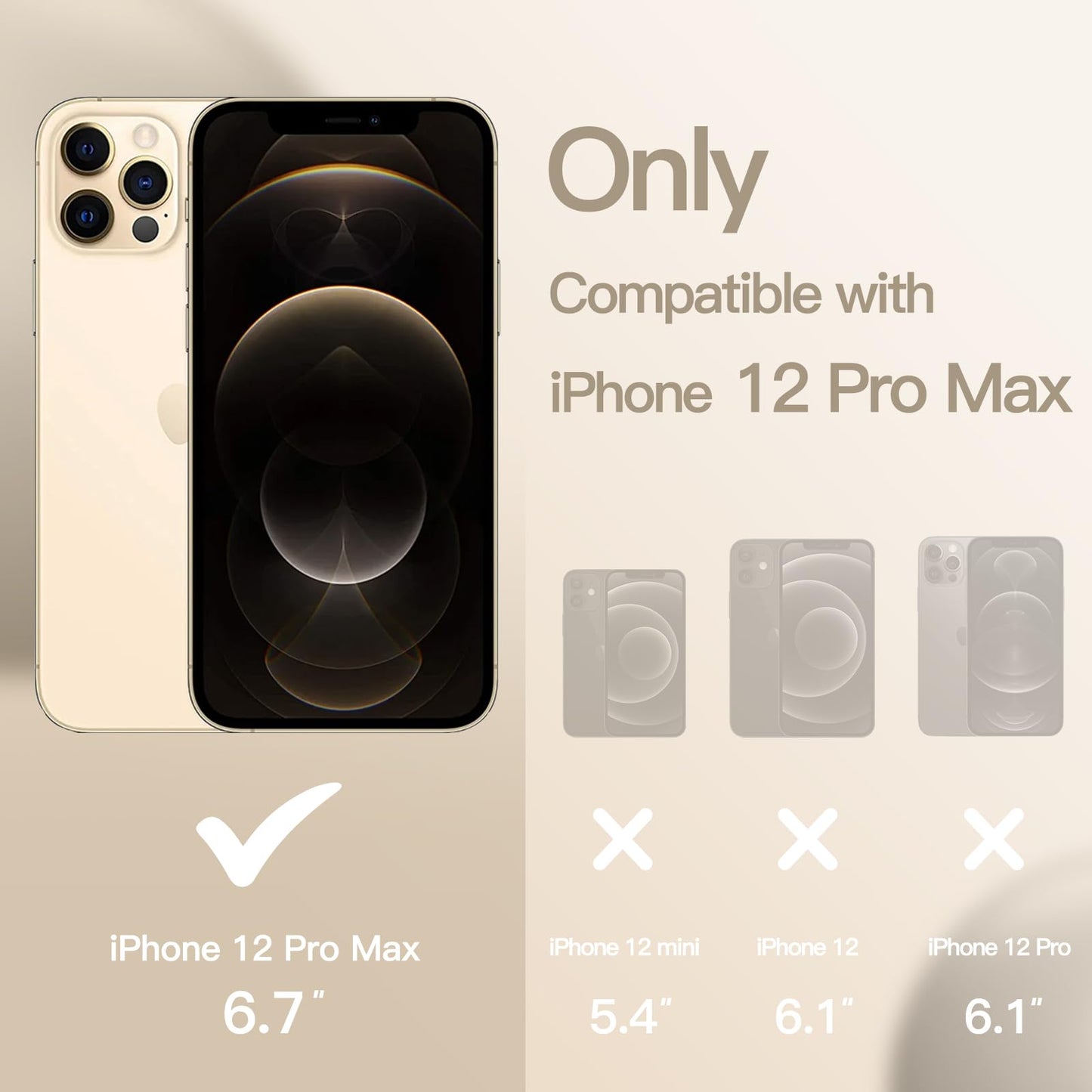 Funda Silicona para iPhone 12 Pro MAX 6.7 Pulgadas, Protectora de Cuerpo Completo con Tacto Suave y Sedoso, Antigolpes Carcasa con Forro de Microfibra (Negro)
