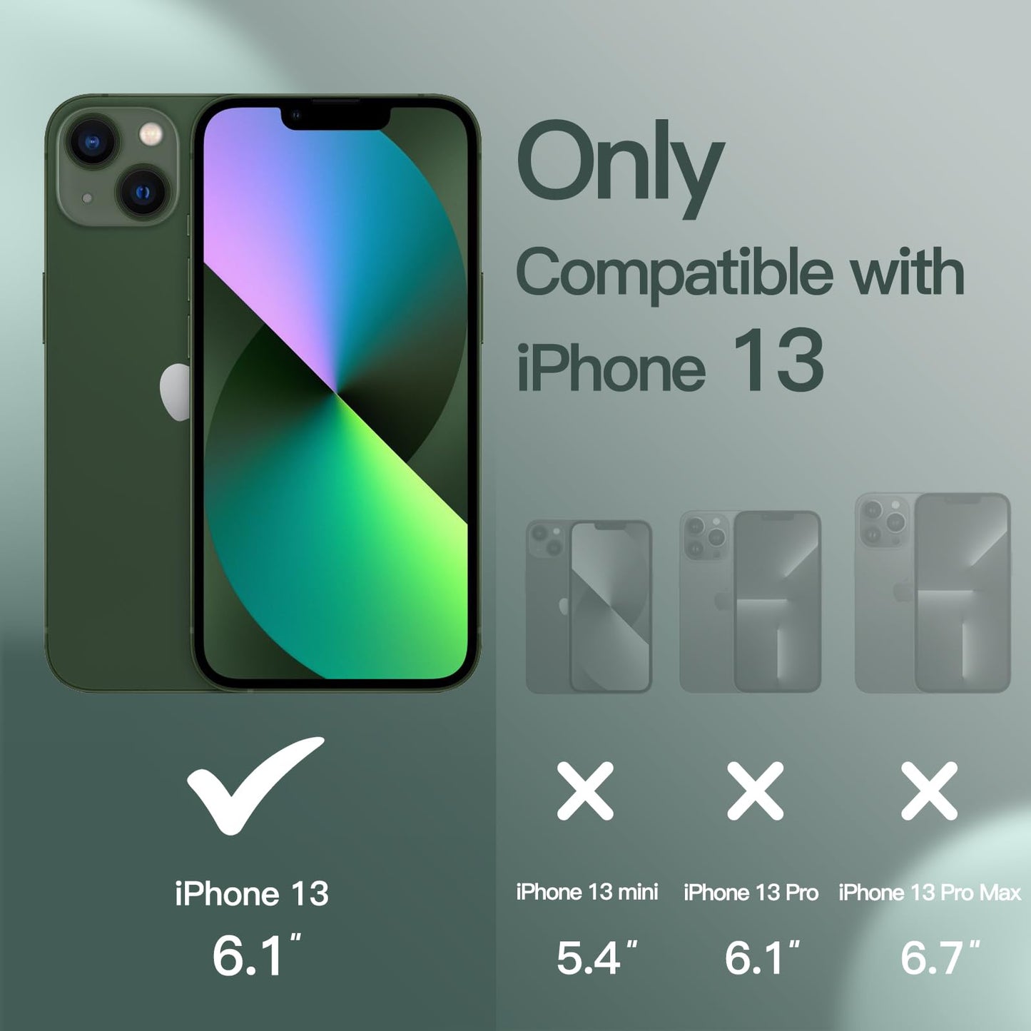 Funda Silicona para iPhone 13 6,1 Pulgadas, Protectora de Cuerpo Completo con Tacto Suave y Sedoso, Antigolpes Carcasa con Forro de Microfibra (Negro)