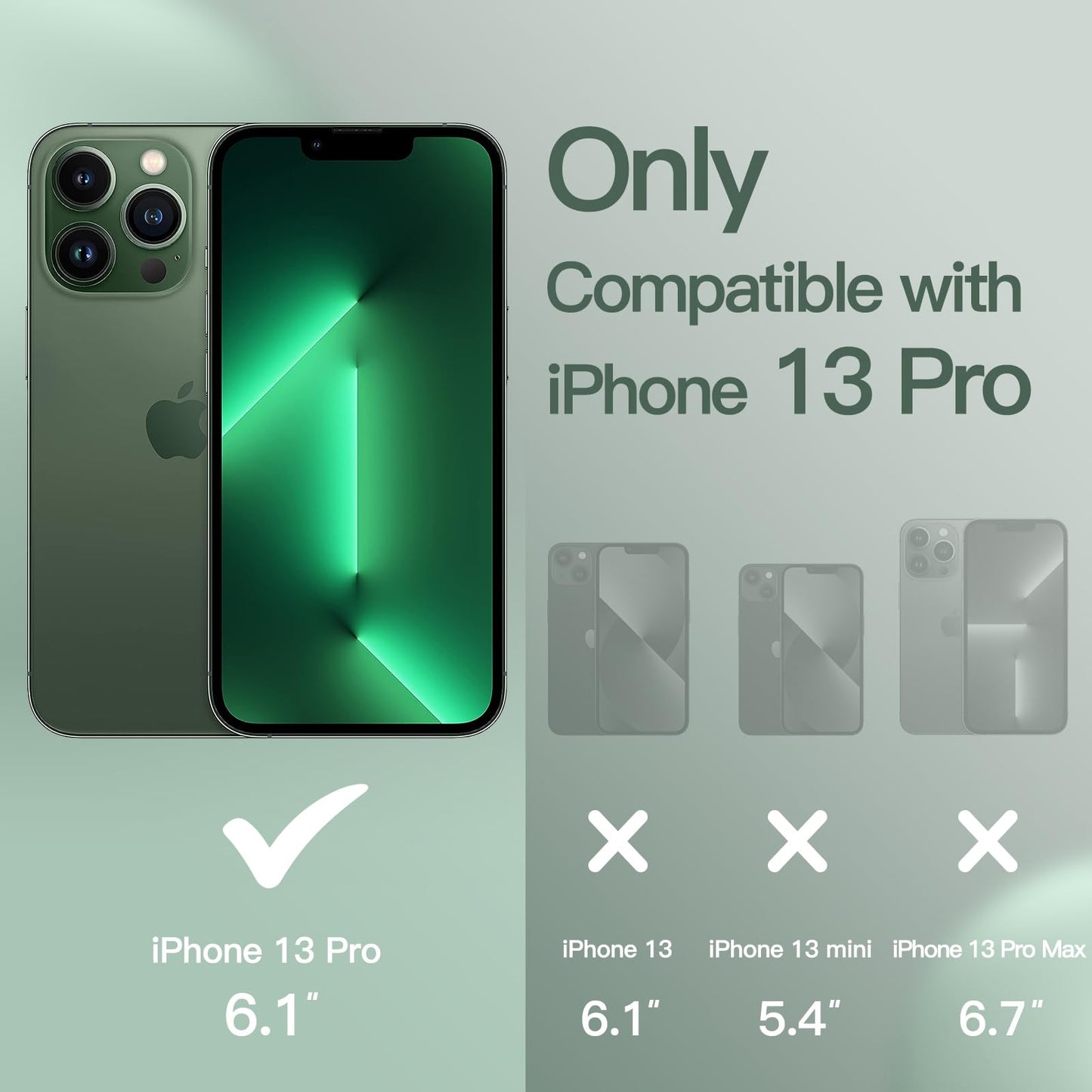 Funda Silicona para iPhone 13 Pro 6,1 Pulgadas, Protectora de Cuerpo Completo con Tacto Suave y Sedoso, Antigolpes Carcasa con Forro de Microfibra (Negro)