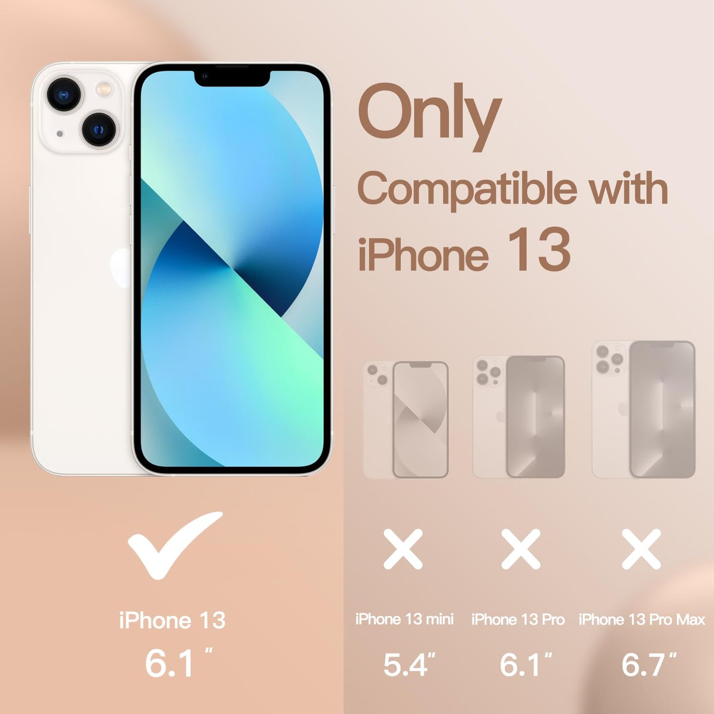 Funda Silicona para iPhone 13 6,1 Pulgadas, Protectora de Cuerpo Completo con Tacto Suave y Sedoso, Antigolpes Carcasa con Forro de Microfibra (Negro)