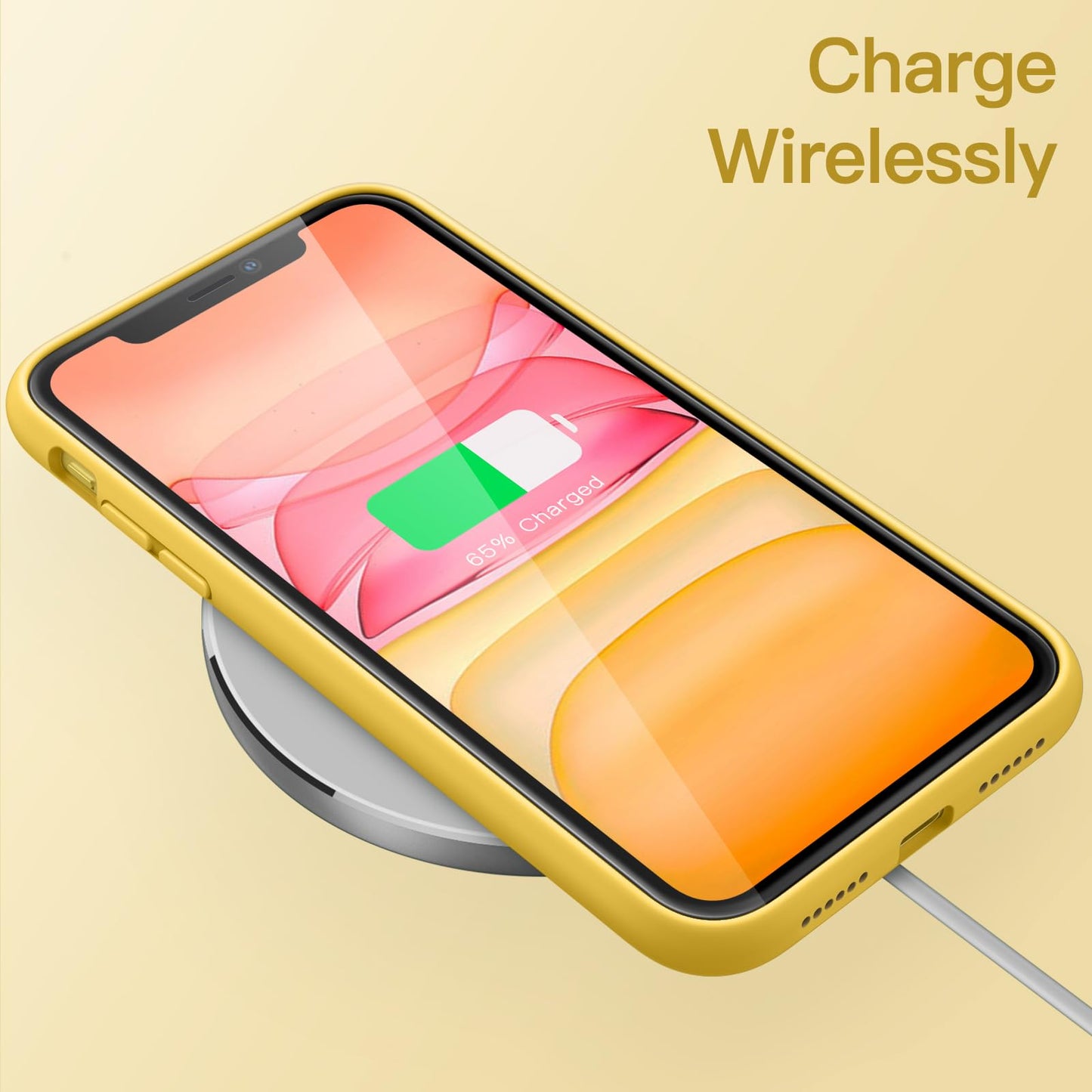 Funda de Silicona para iPhone 11 6.1 Pulgadas, Sedoso-Tacto Suave, Carcasa de Cubierta a Prueba de Golpes con Forro de Microfibra (Azul Claro)
