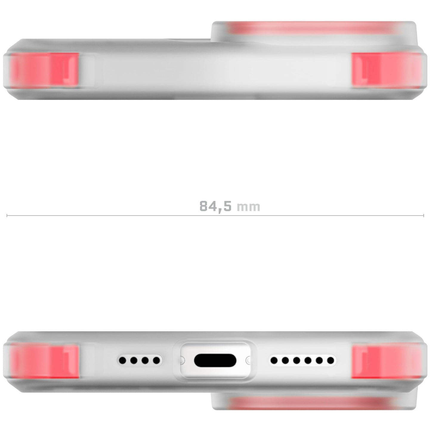 Ghostek - Funda transparente para iPhone 15, compatible con Apple MagSafe, Silicone Fusion, funda delgada a prueba de golpes (6.1 pulgadas, transparente)