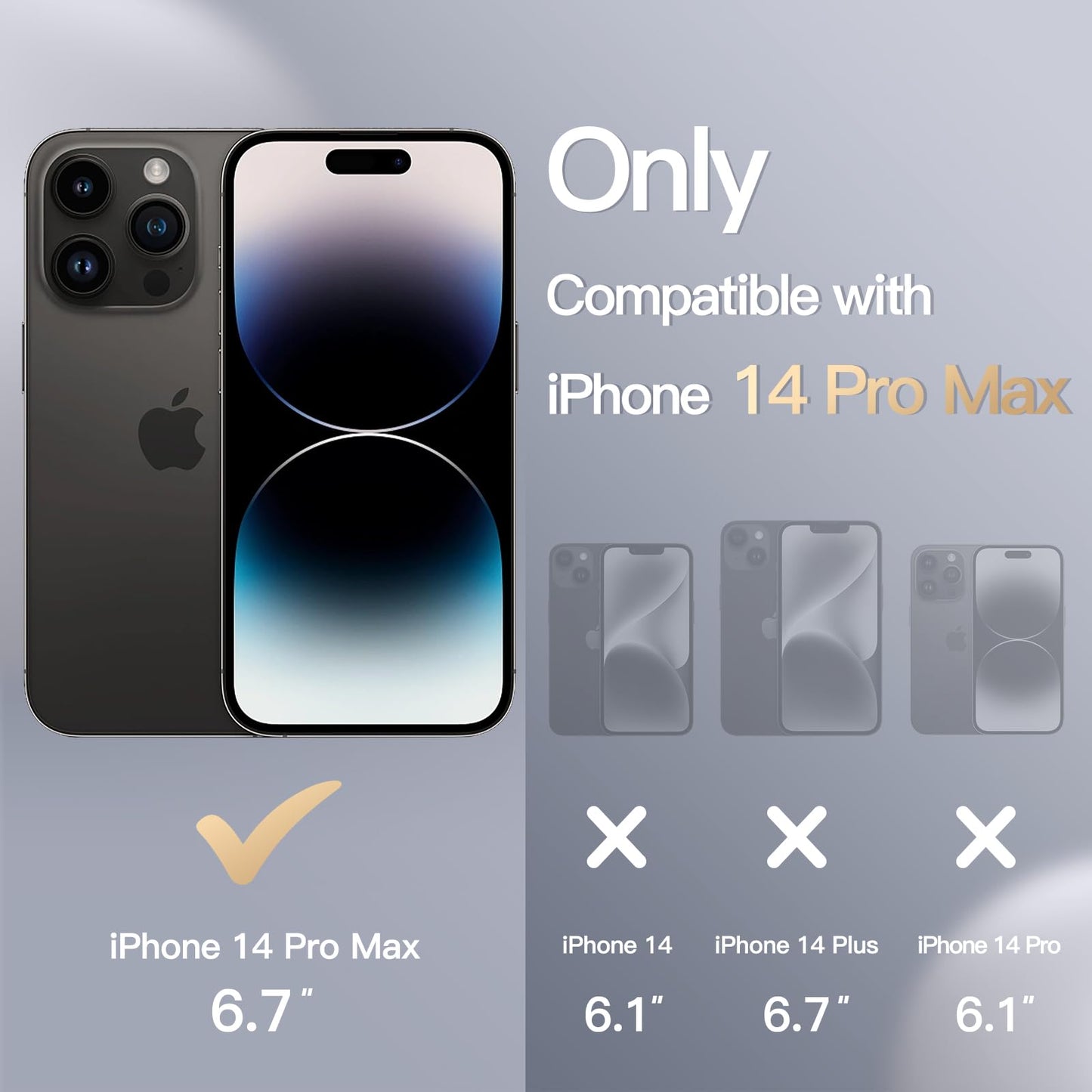 Funda Silicona para iPhone 14 Pro MAX 6.7 Pulgadas, Protectora de Cuerpo Completo con Tacto Suave y Sedoso, Antigolpes Carcasa con Forro de Microfibra (Negro)