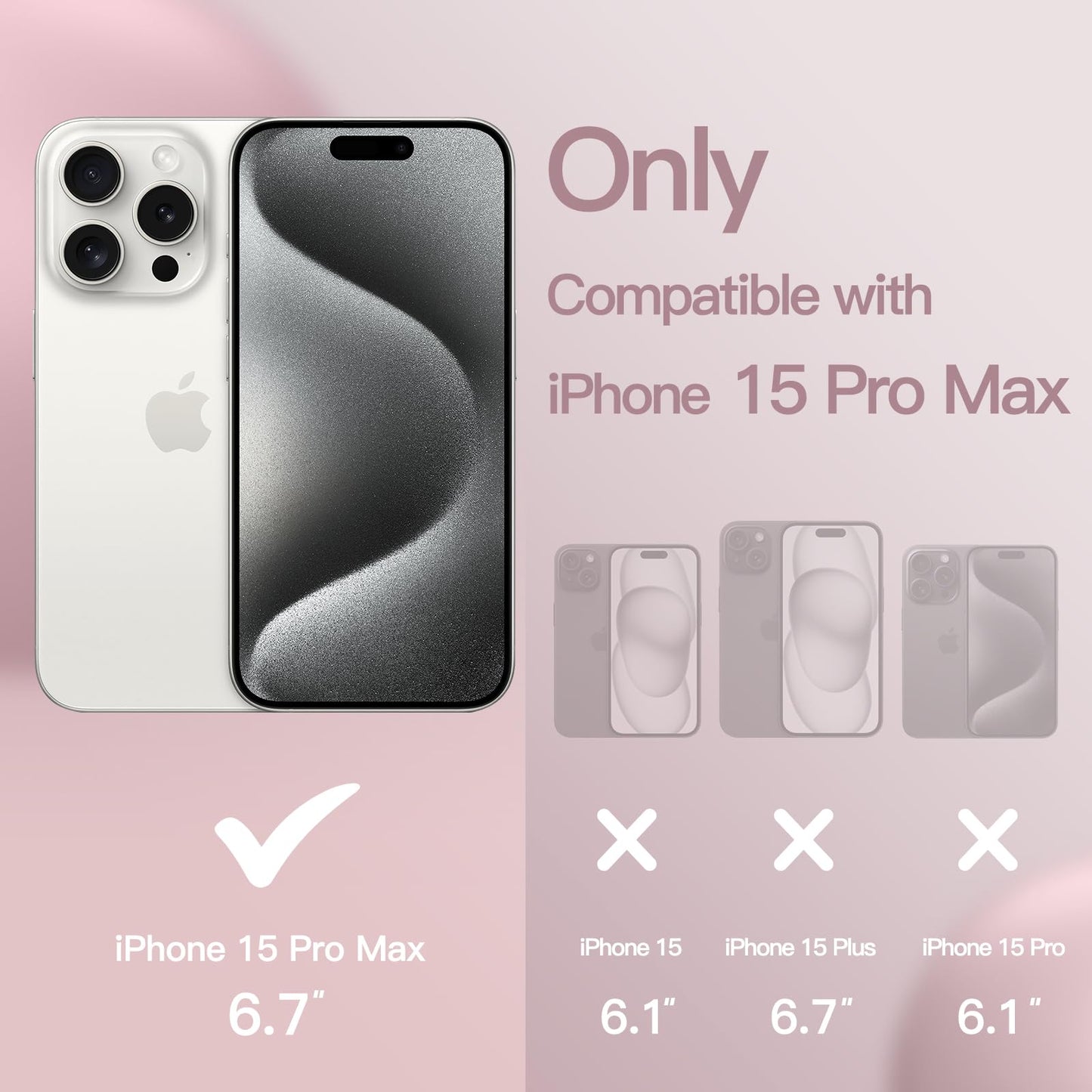 Funda Silicona para iPhone 15 Pro MAX 6.7 Pulgadas, Protectora de Cuerpo Completo con Tacto Suave y Sedoso, Antigolpes Carcasa (Negro)