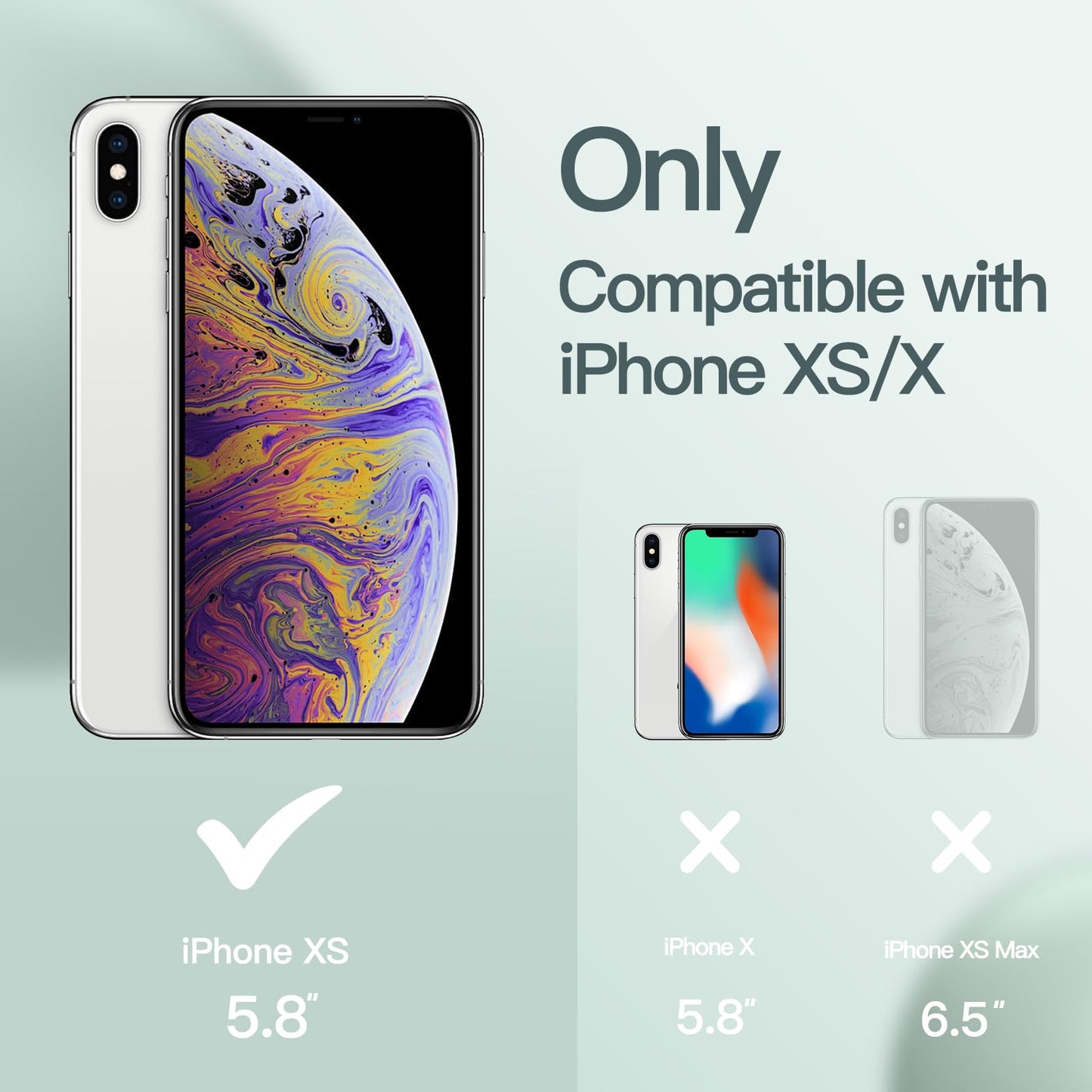 Funda de Silicona para iPhone X, iPhone XS, 5,8", Sedoso-Tacto Suave, Cubierta a Prueba de Golpes con Forro de Microfibra (Negro)