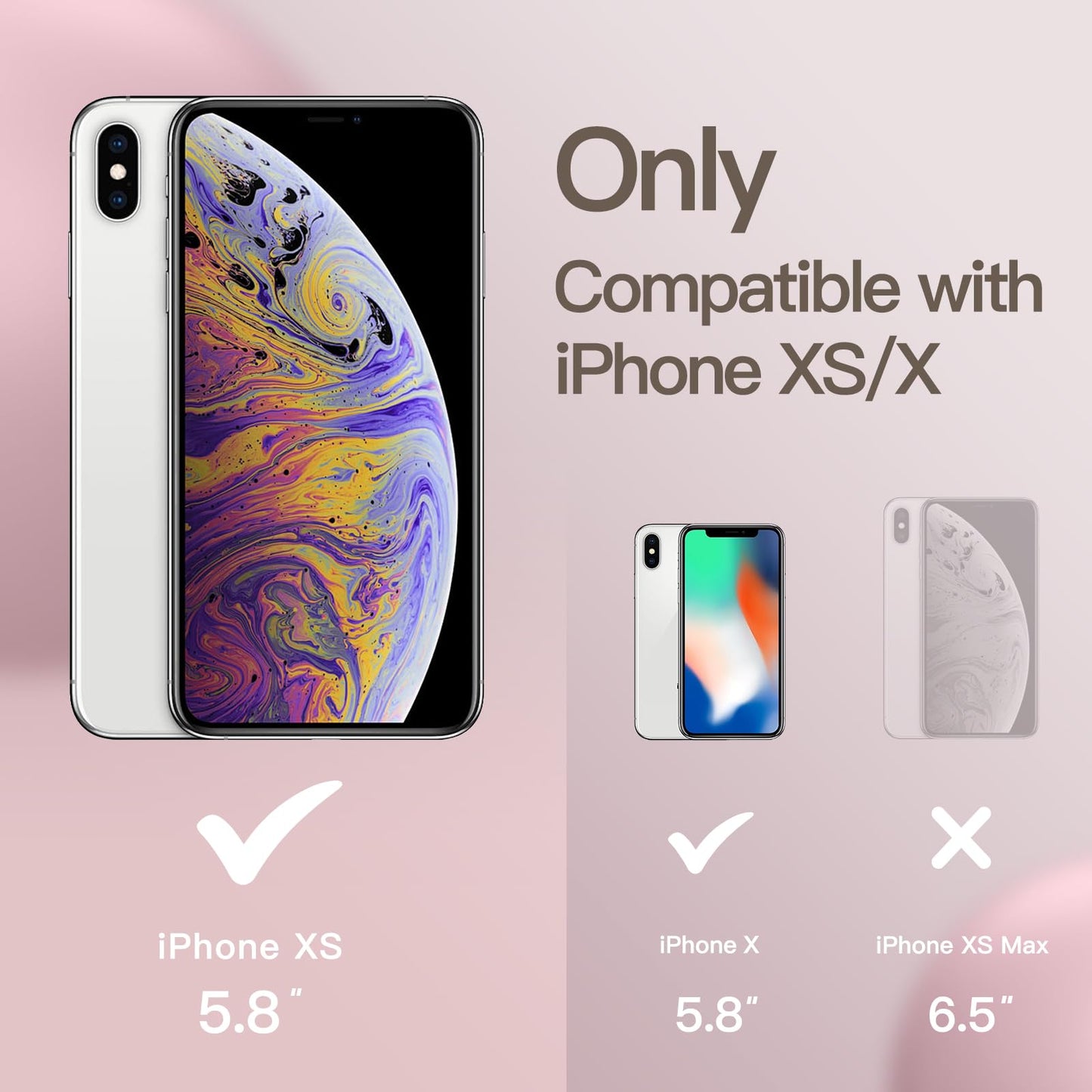 Funda de Silicona para iPhone X, iPhone XS, 5,8", Sedoso-Tacto Suave, Cubierta a Prueba de Golpes con Forro de Microfibra (Negro)