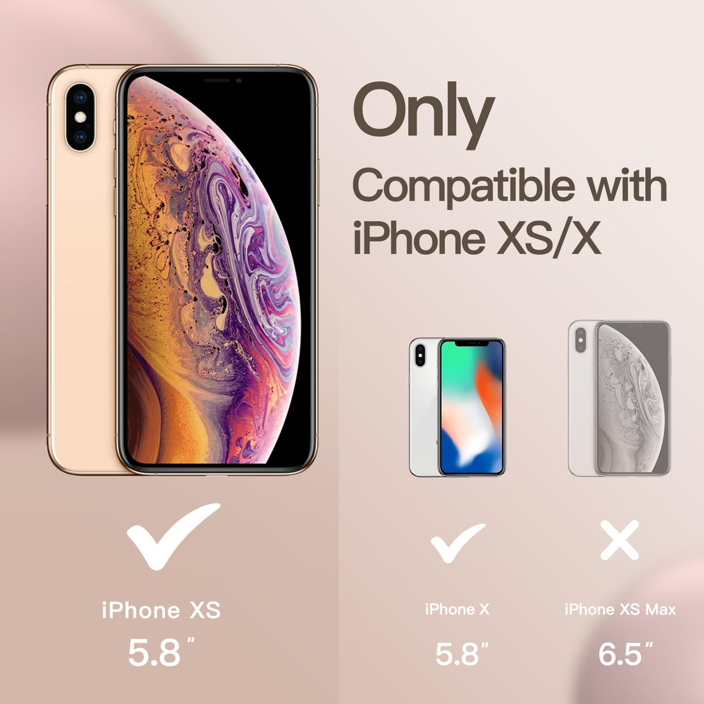 Funda de Silicona para iPhone X, iPhone XS, 5,8", Sedoso-Tacto Suave, Cubierta a Prueba de Golpes con Forro de Microfibra (Negro)