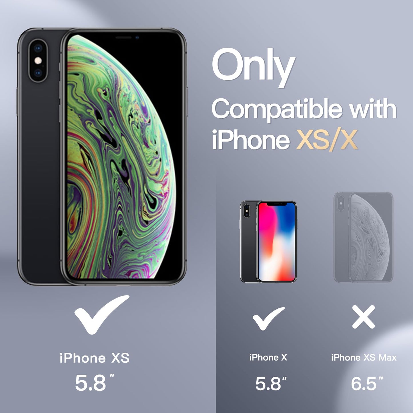 Funda de Silicona para iPhone X, iPhone XS, 5,8", Sedoso-Tacto Suave, Cubierta a Prueba de Golpes con Forro de Microfibra (Negro)
