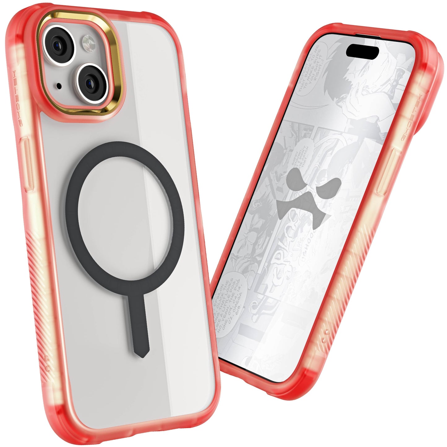 Ghostek - Funda transparente para iPhone 15, compatible con Apple MagSafe, Silicone Fusion, funda delgada a prueba de golpes (6.1 pulgadas, transparente)