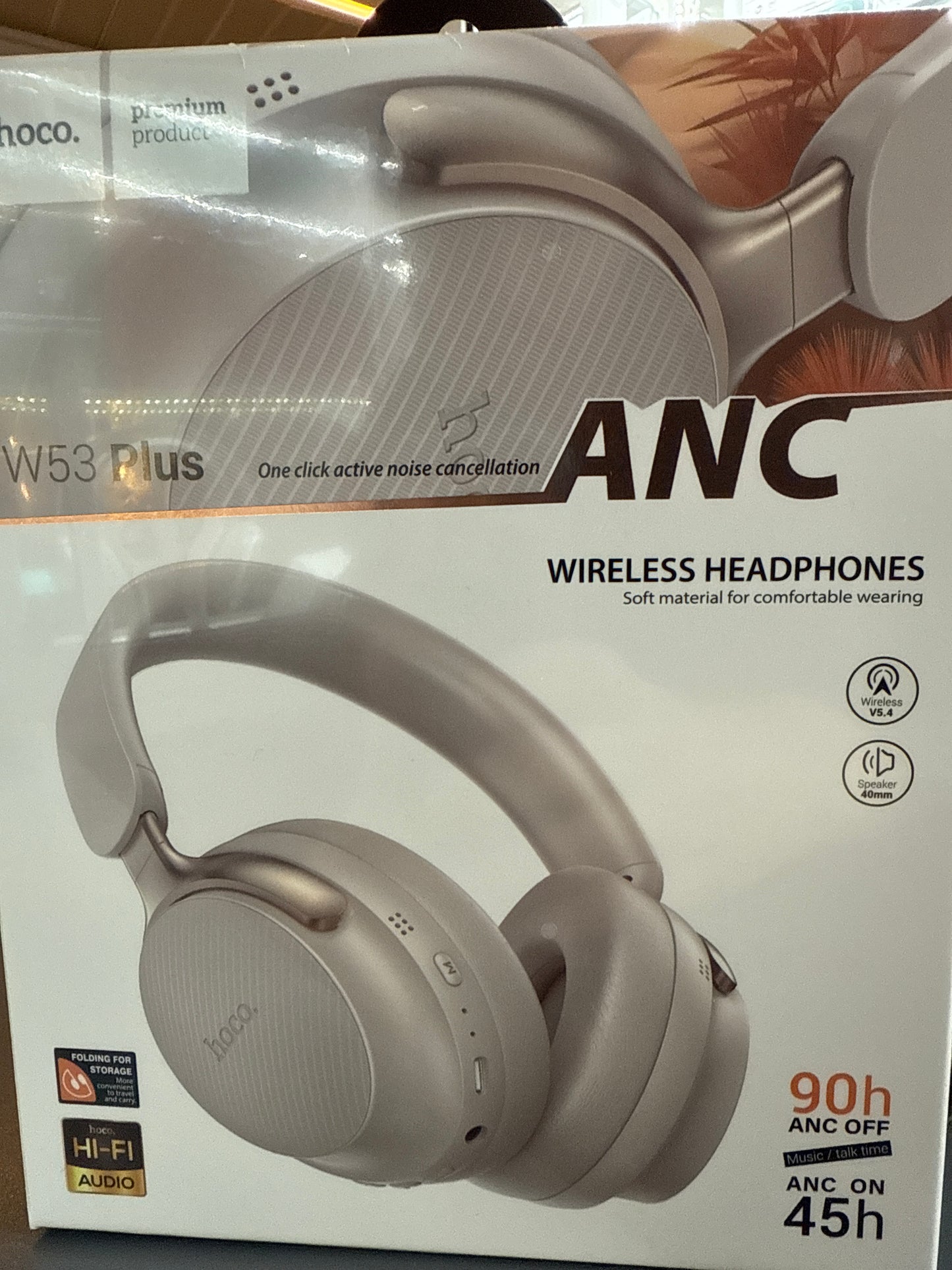 Audífonos hoco w53 plus ANC cancelación de ruido