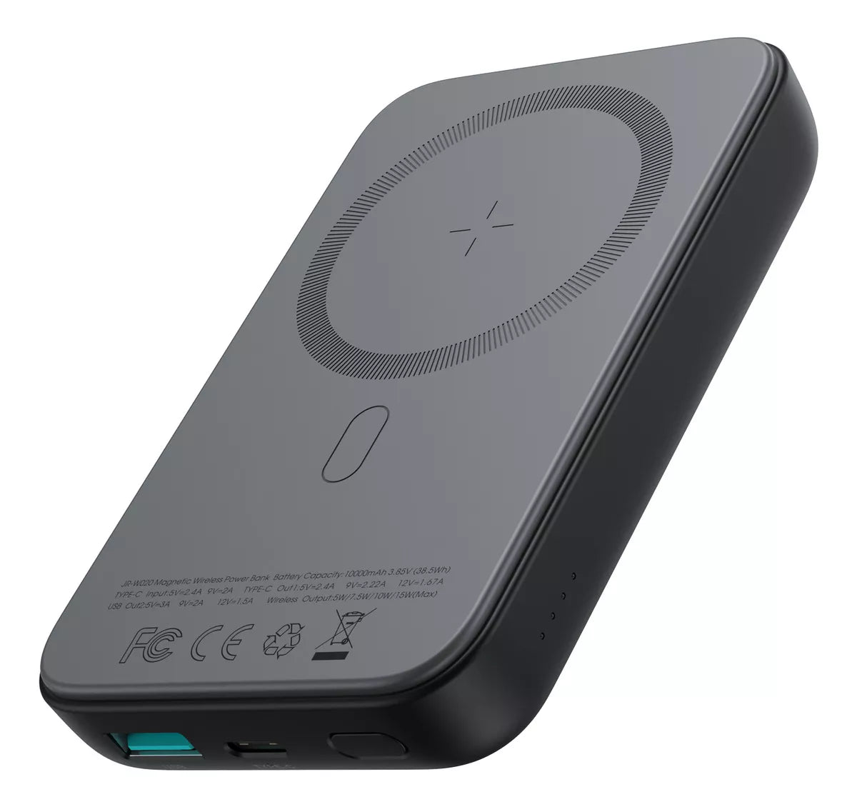 Joyroom para cargador portátil MagSafe, banco de energía magnético inalámbrico de 10000mAh con Cable tipo C, carga PD de 20W para iPhone 16