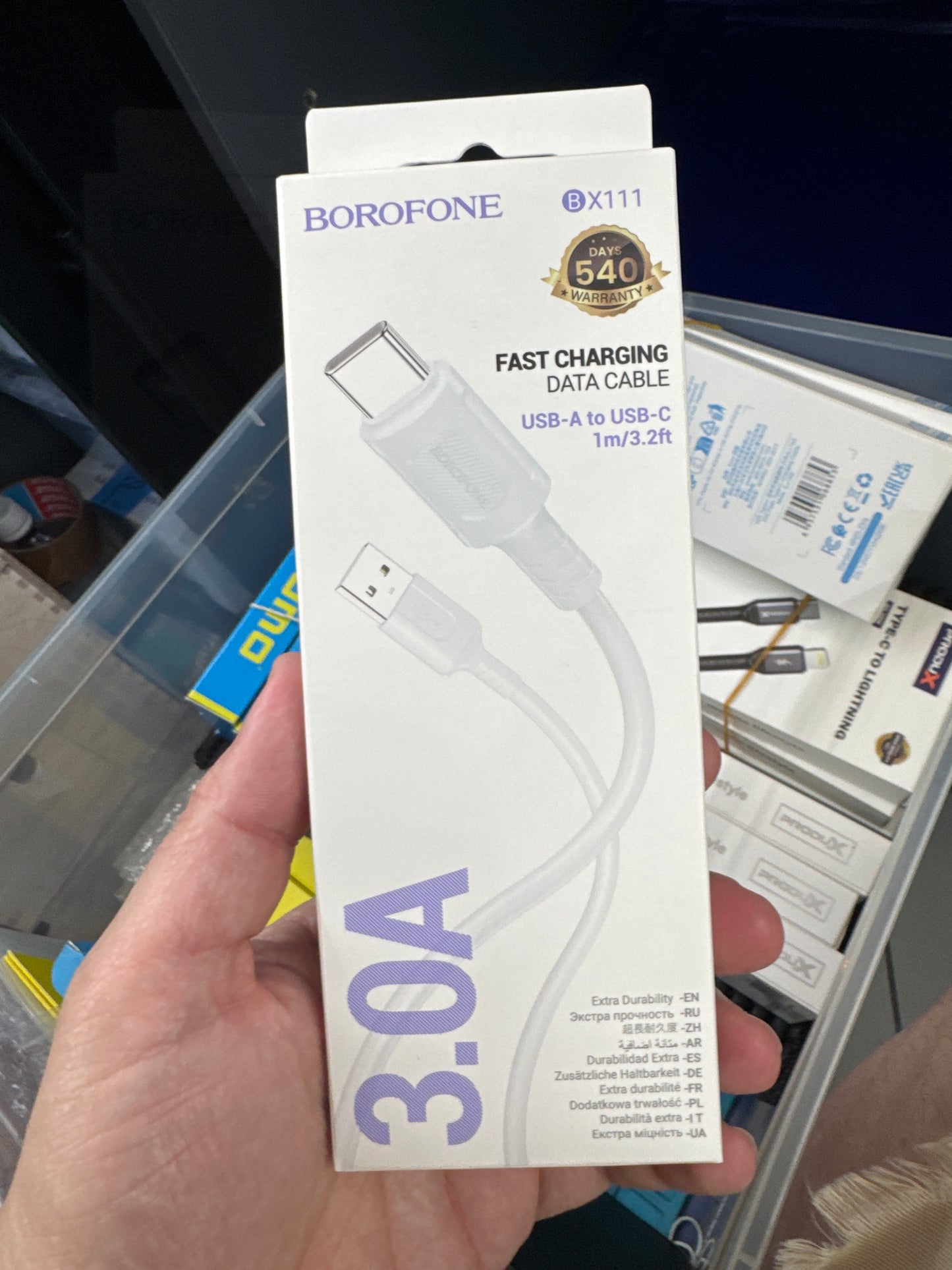 Cable usb A a usb C borofone BX111