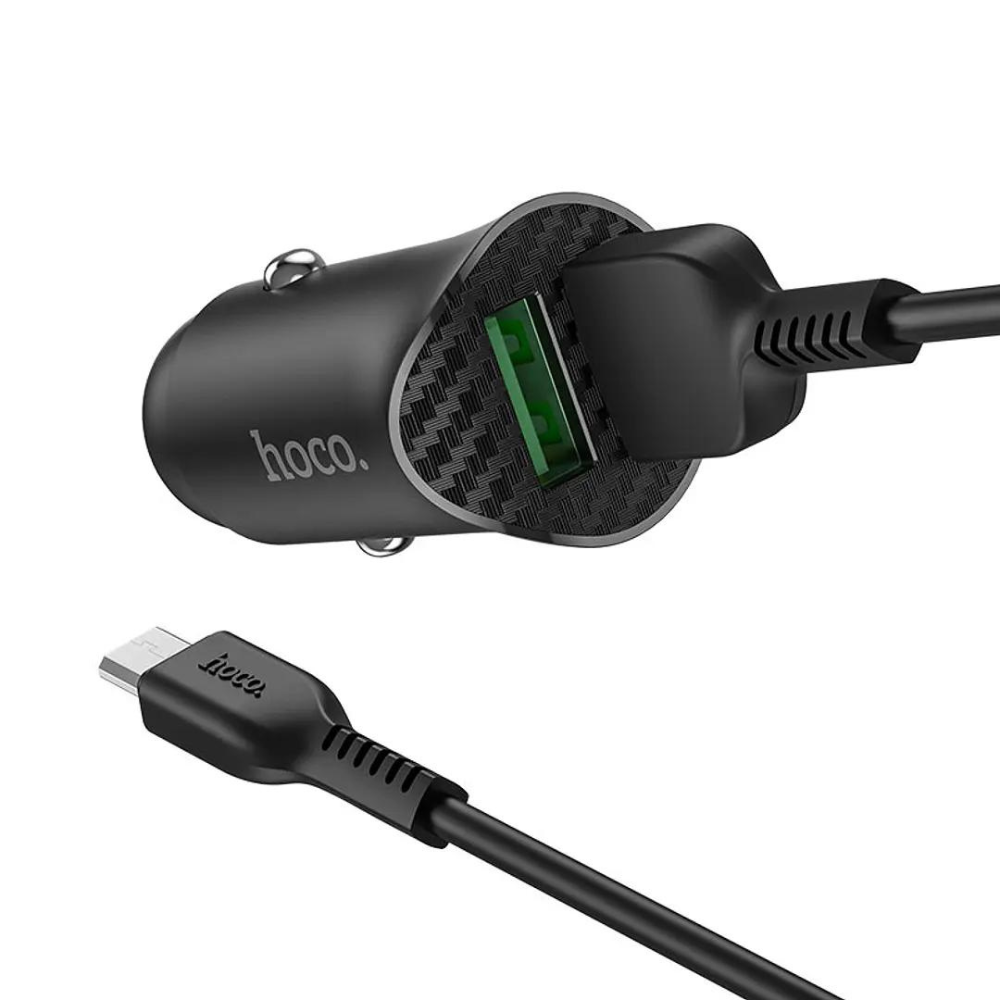 Cargador Para Auto Carga Rápida 18w Hoco Z39 con Cable