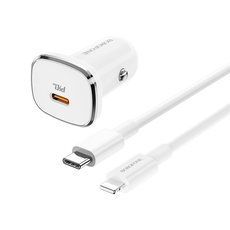 Cargador de Auto con cable Lightning 18W Borofone BZ12B