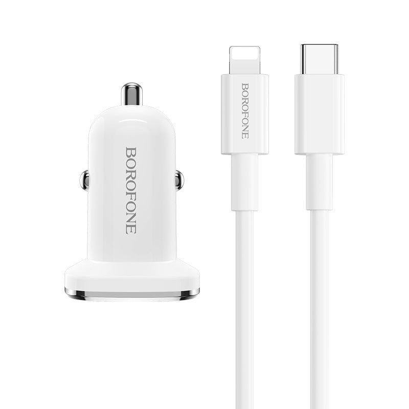 Cargador de Auto con cable Lightning 18W Borofone BZ12B