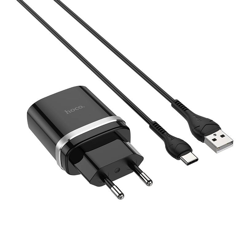 Cargador USB C Hoco C12Q 18W Con Cable