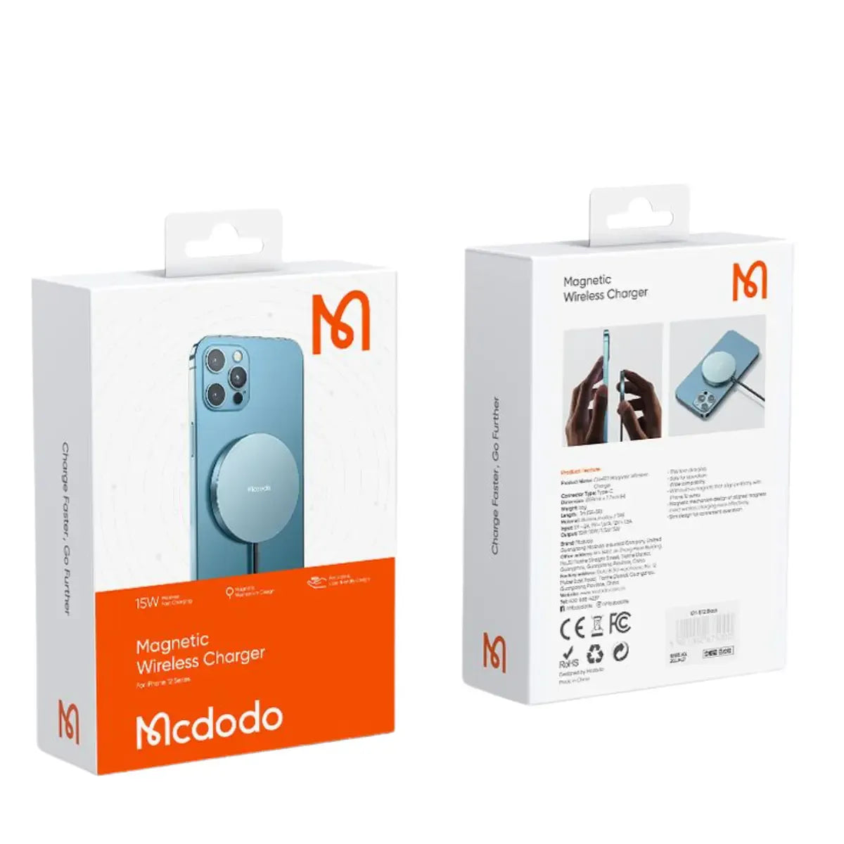 Cargador MagSafe iphone MCDODO de 15W ch-436
