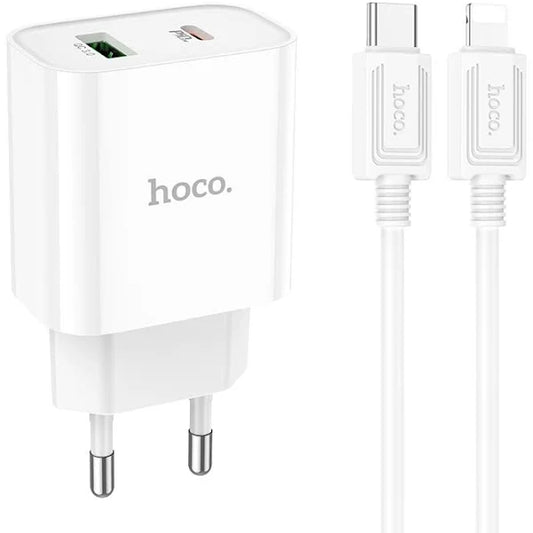 Cargador y Cable Hoco C80A Plus Lightning iPhone (20W)