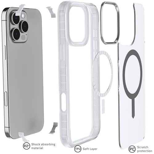 Ghostek . Funda Covert para iPhone 16 Transp Humo con MagSafe